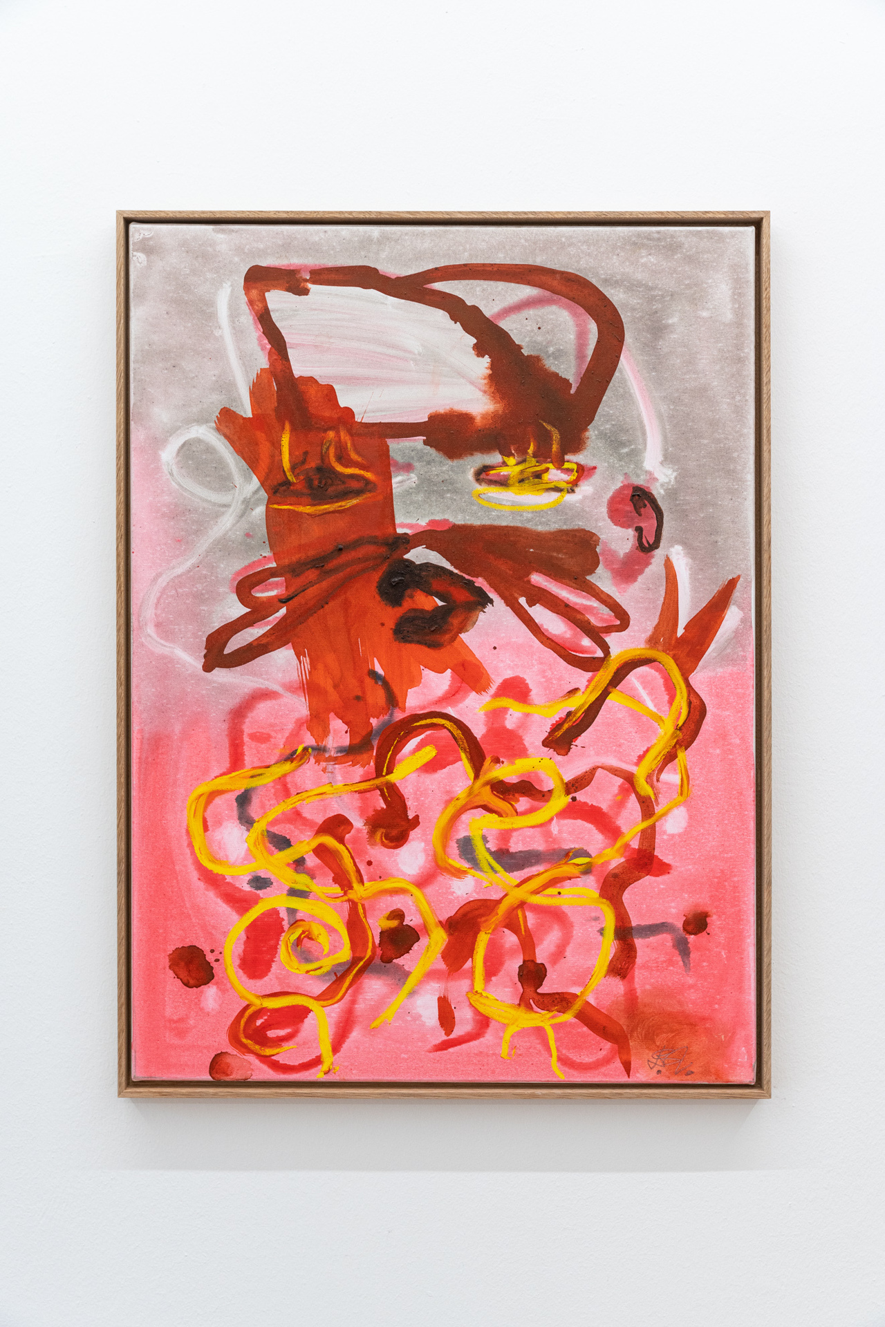 Boban Andjelkovic, "Tête Rouge", 2021, oil on canvas, 84,5 x 61,5 cm