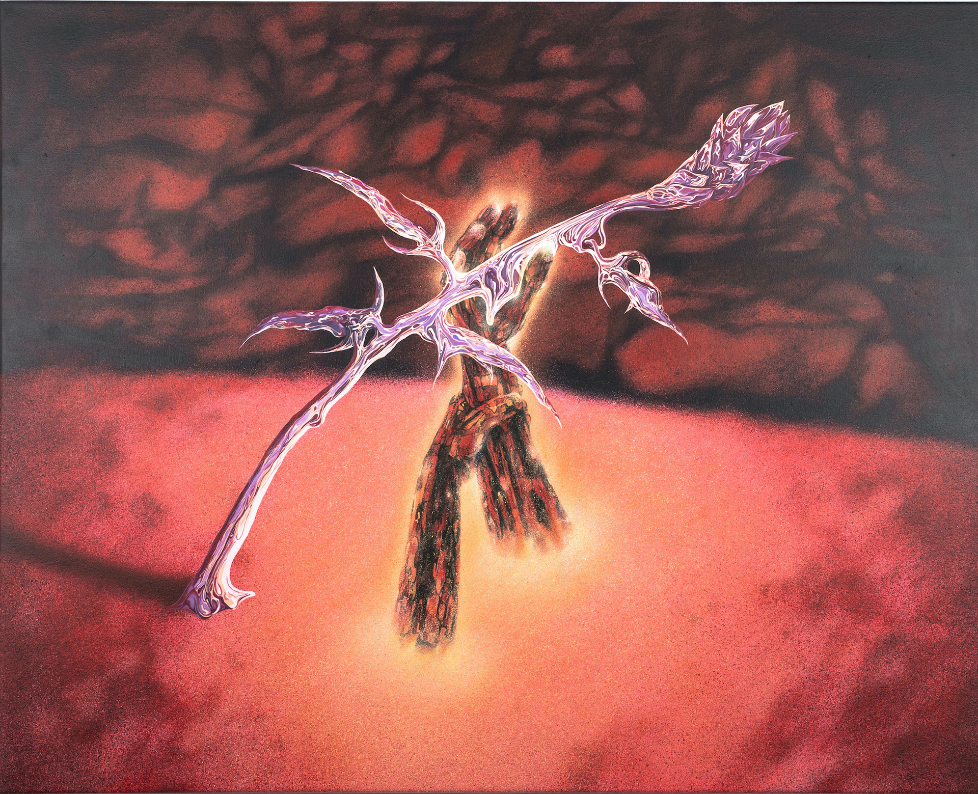 Ádám Horváth – To Recognise That This Teardrop Can Transform, 2020, acrylic on canvas, 150 x 120 cm