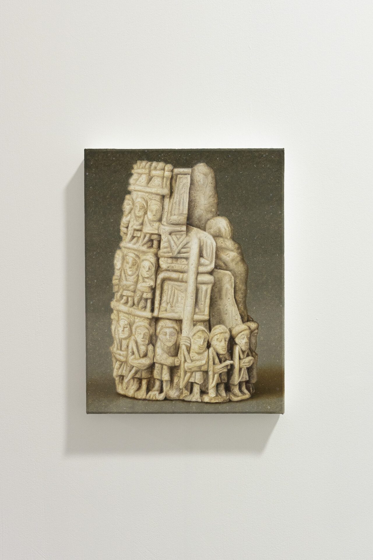 Jérémie Cosimi, Amulette III, 2021, Oil painting on canvas, 24x18cm