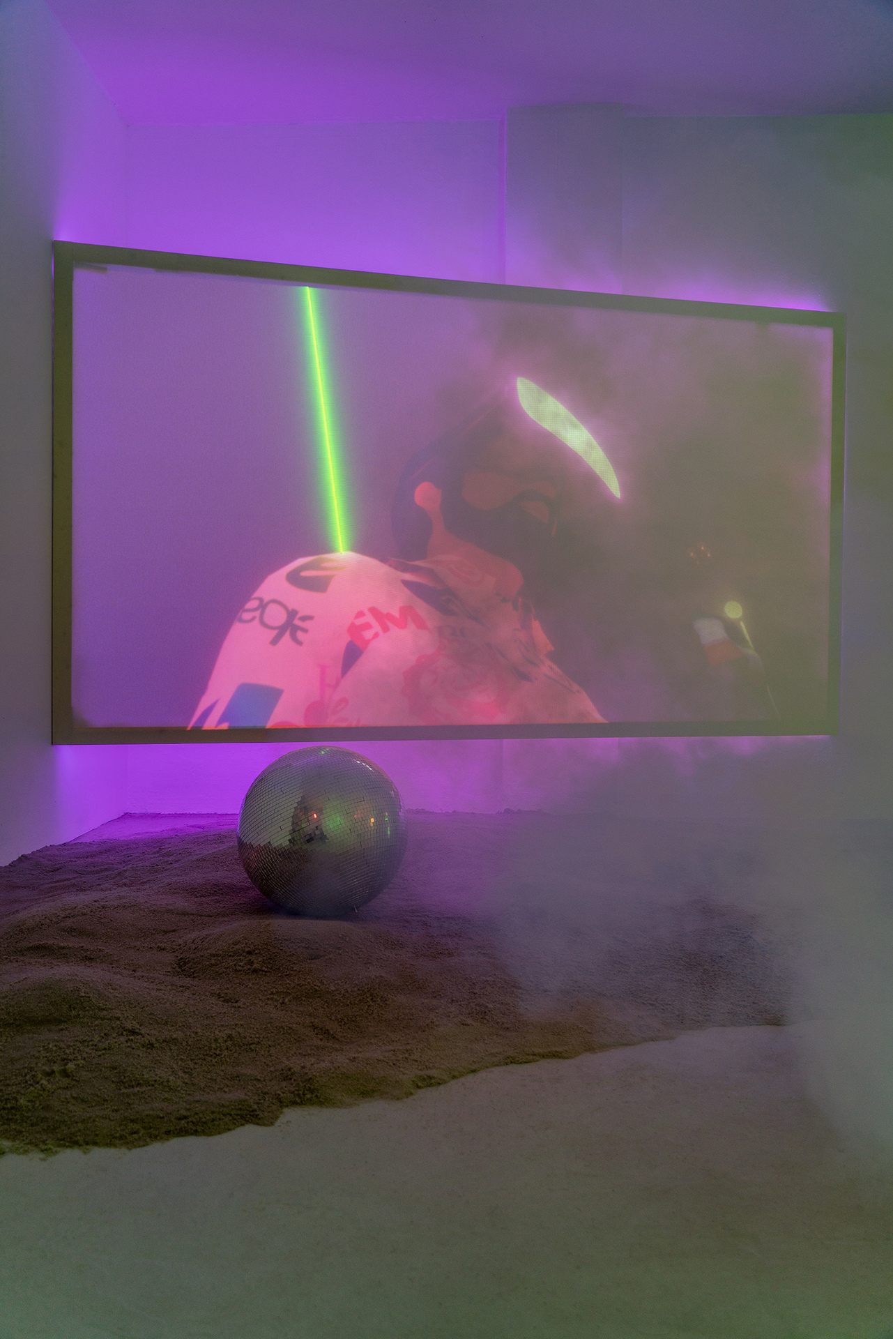 Installation view, “Bijan Moosavi — DISCO ISLAM”, 2021