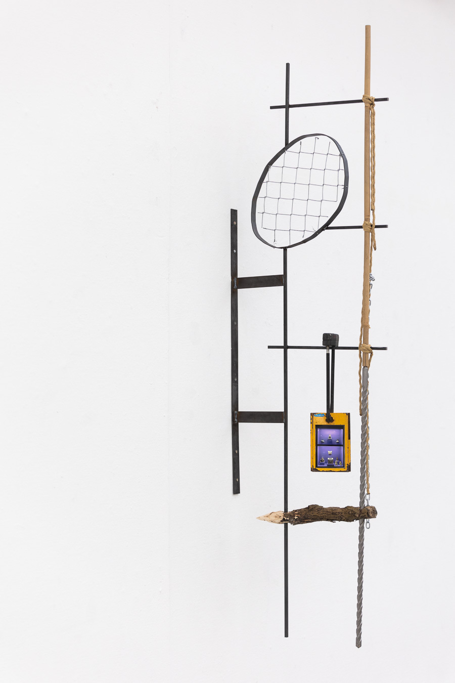 Rodrigo Red Sandoval, Double Don't, 2021, mixed media, 230x50x8cm