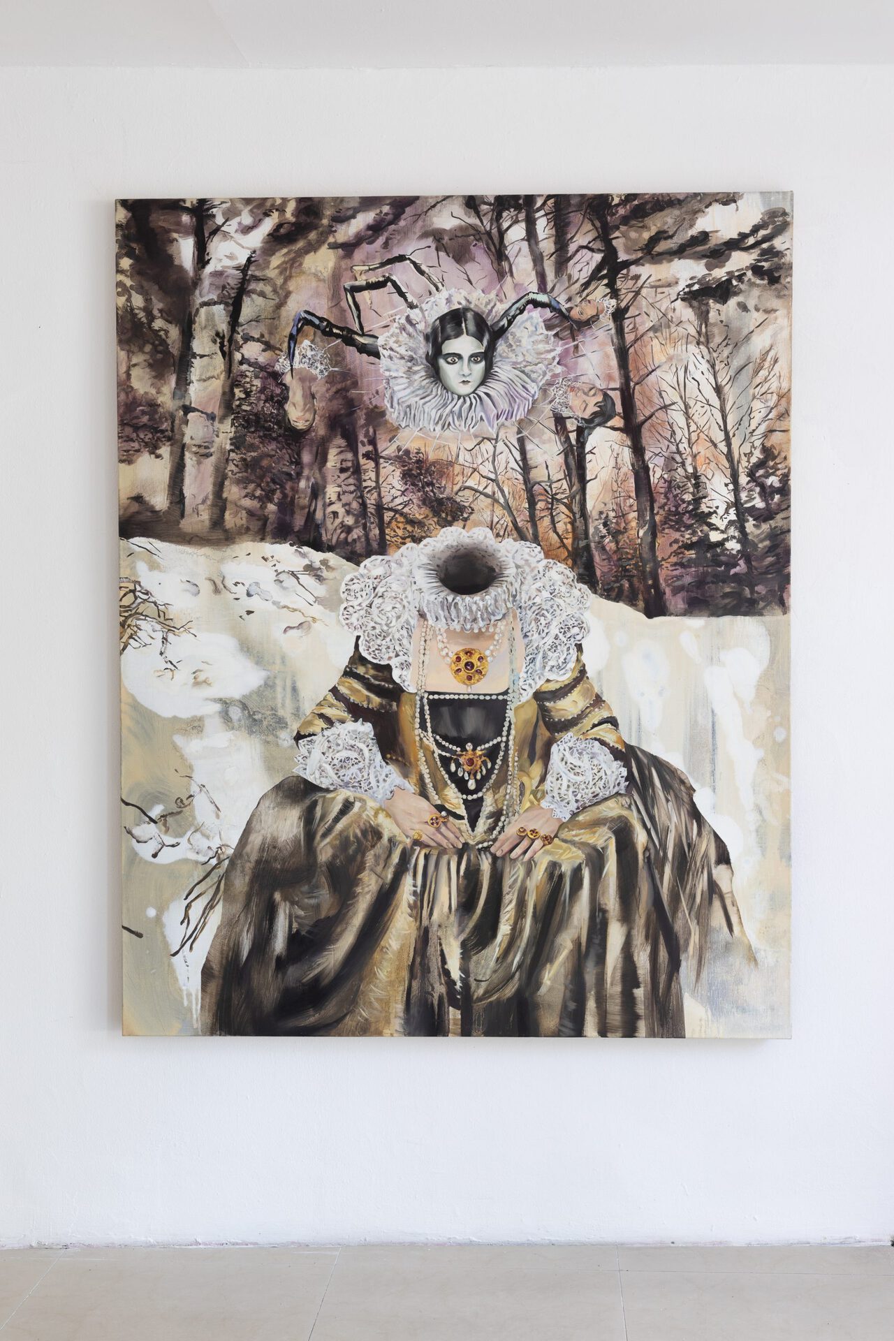 Maja Krysiak, „Rooted Queen”, 2021, oil on canvas, photo. meta_strong_fiction