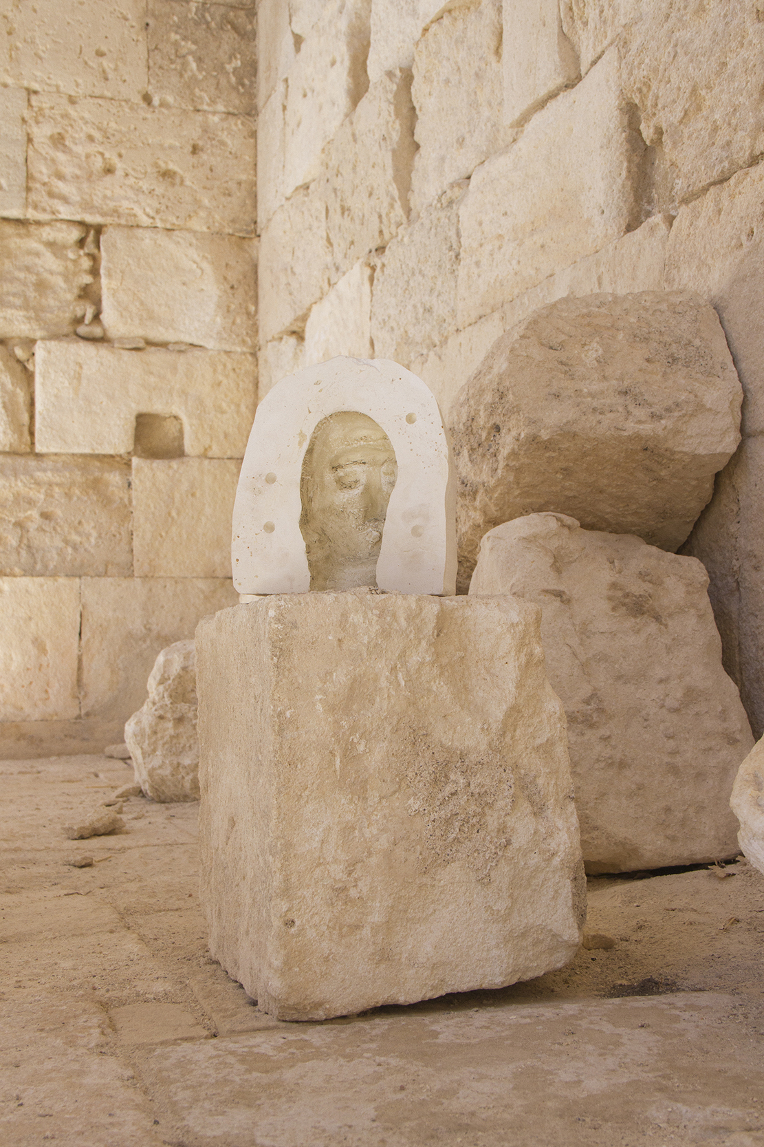 8 Montecristo Project - La Costante Resistenziale, Ruins of San Nicola di Silanis, installation view