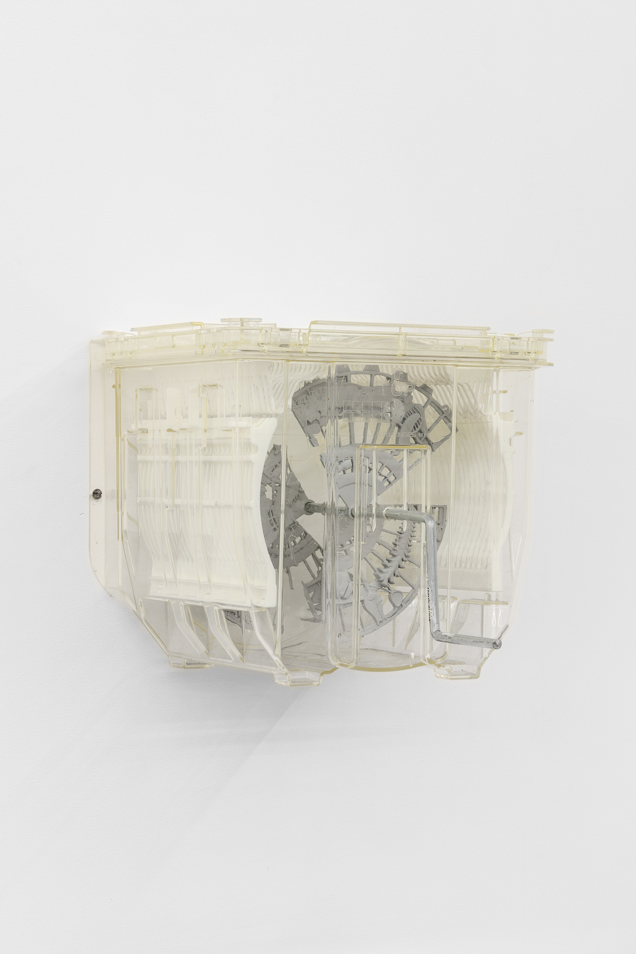 Jordan Halsall, Cognizant worker #3, 2021, Silicon wafer transport cassette, 3d printed resin, 38x38x27cm