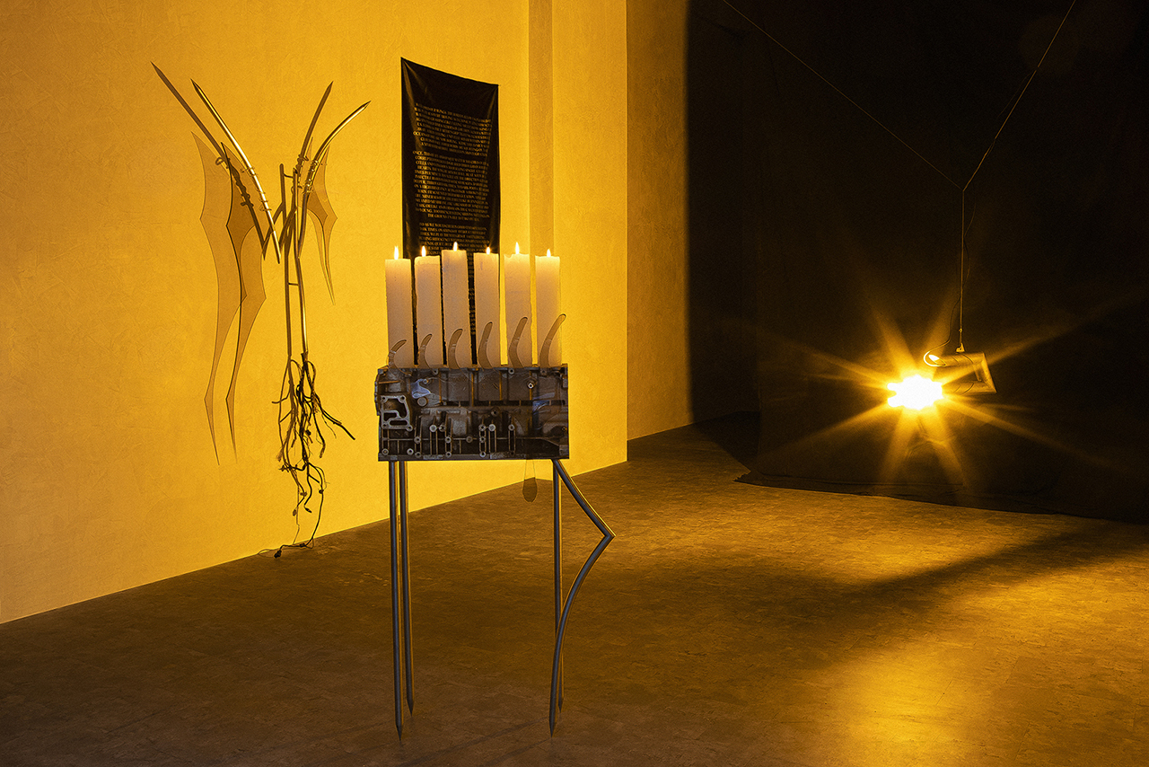 Szilvia Bolla, Aron Lodi, Alagya, installation view, 2021