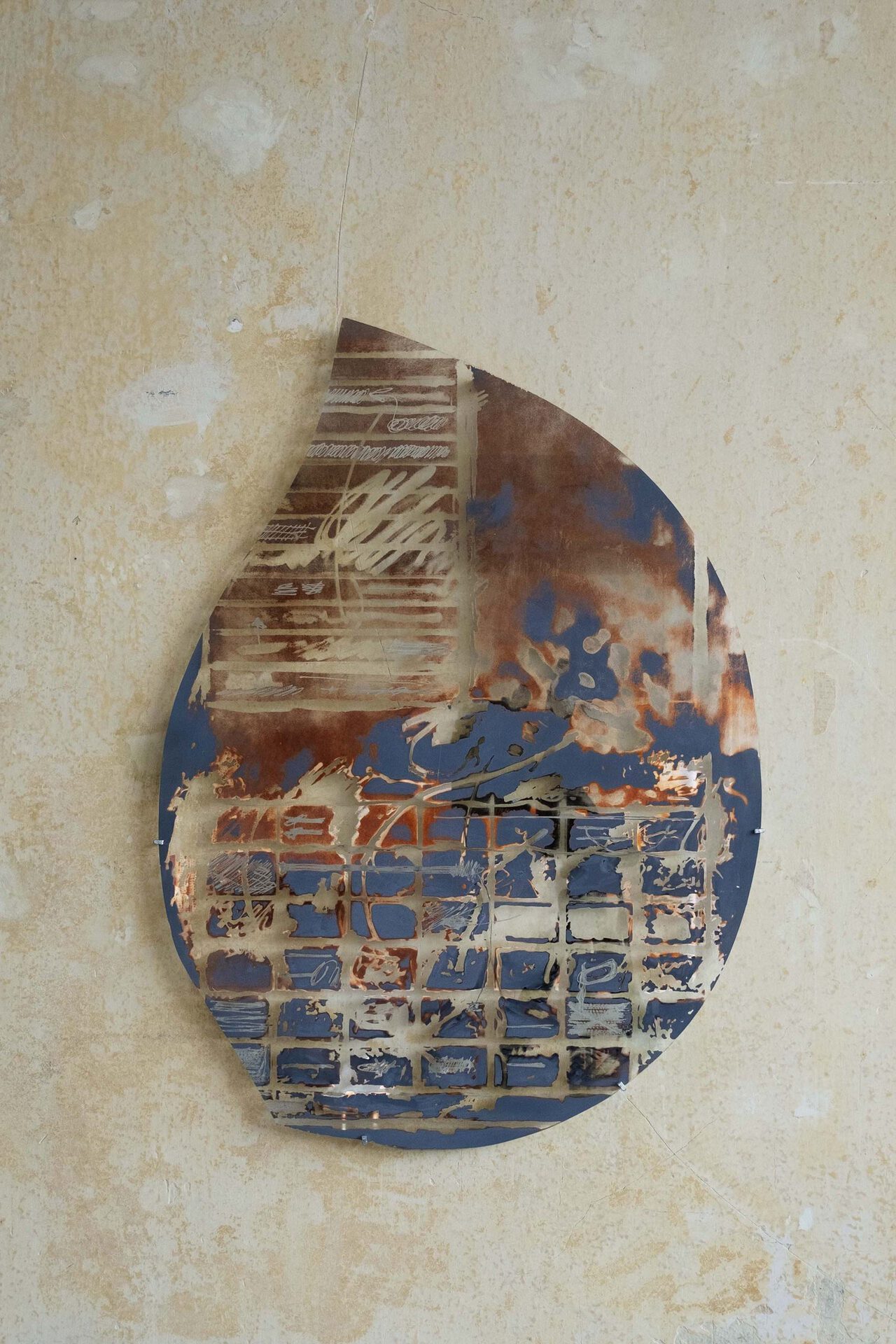 Océane Bruel, Untitled (scribbles), 2020, glazed earthenware, series of five