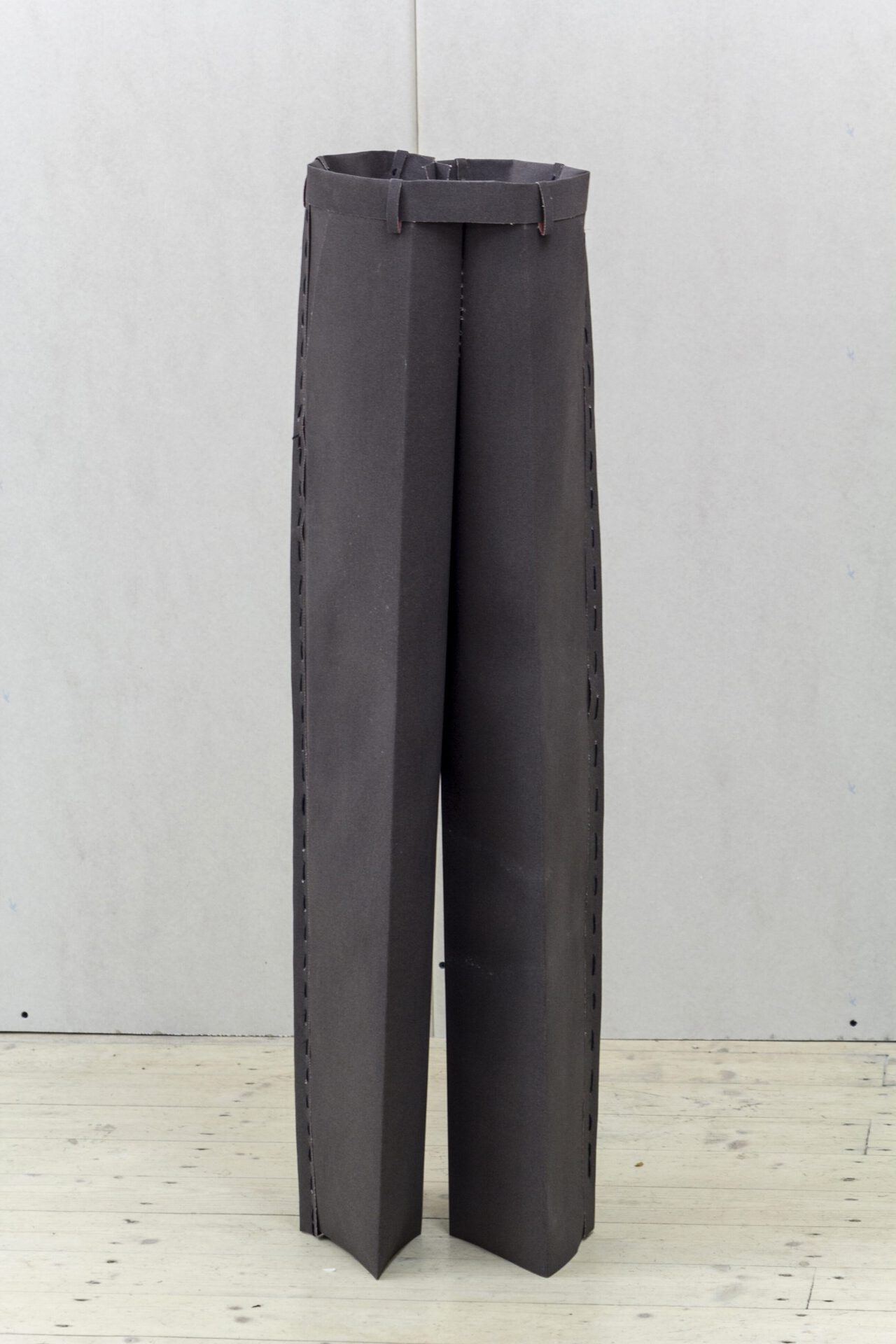 Antanas Gerlikas, Good Looks. Sandpaper, satin fabrics, thread, 2021