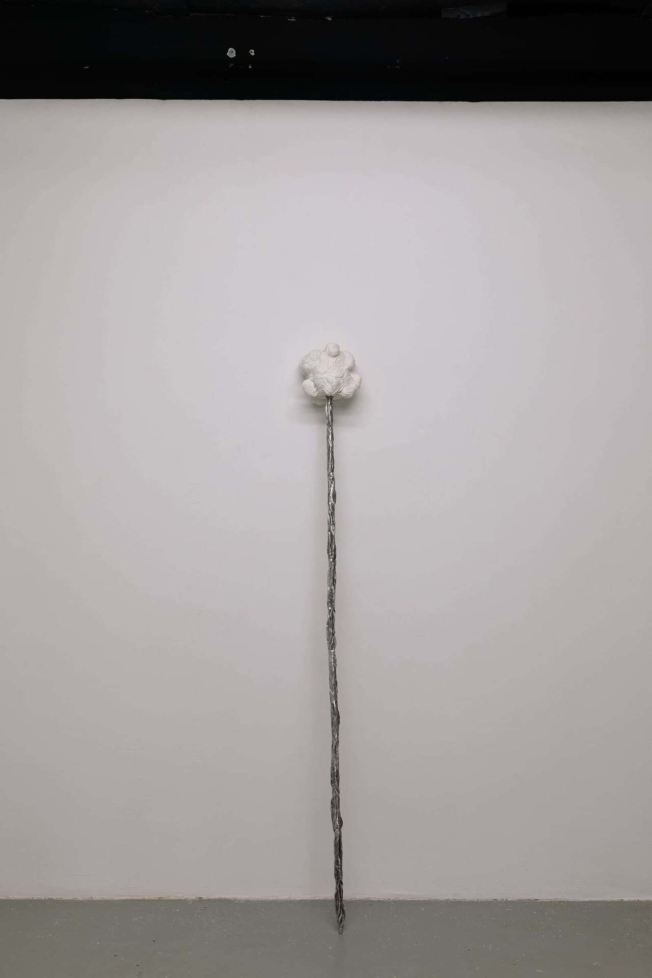 Dishon Yuldash, * Посох &l*, 2021, porcelain, aluminum casting, 170 x 20 x 3 cm