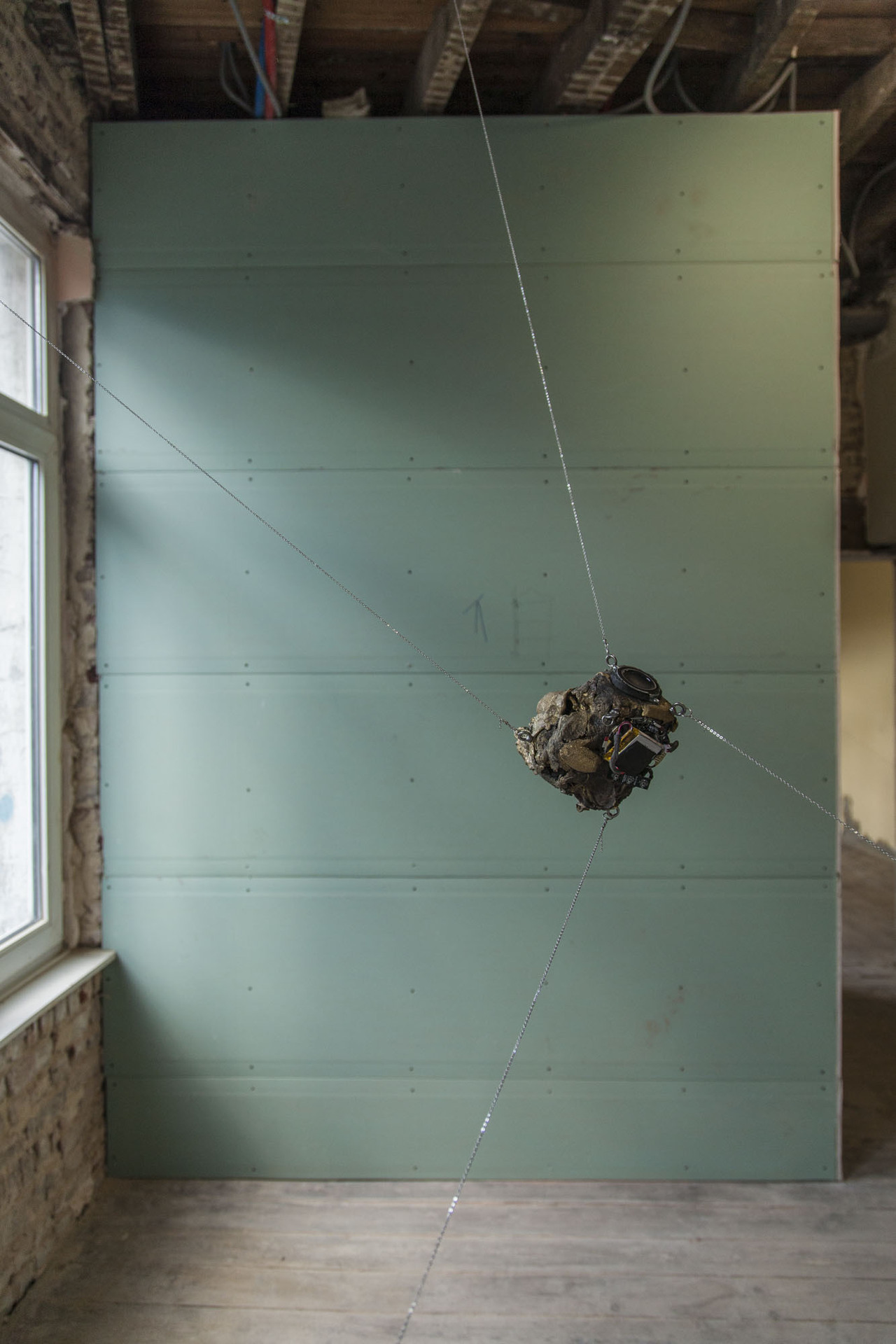 "Joan of Arc II" Brass, steel, bluetooth speaker Soundtrack: selected jazz tracks