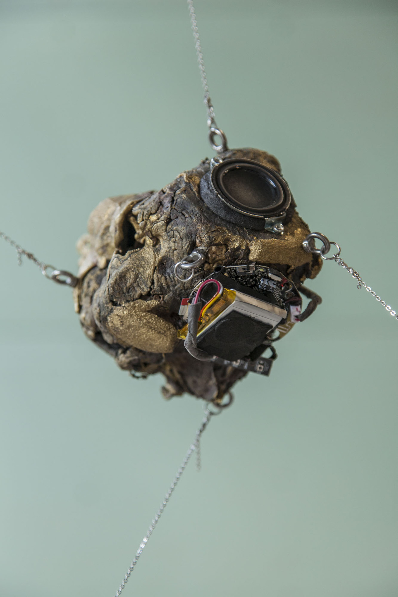 "Joan of Arc II" Brass, steel, bluetooth speaker Soundtrack: selected jazz tracks