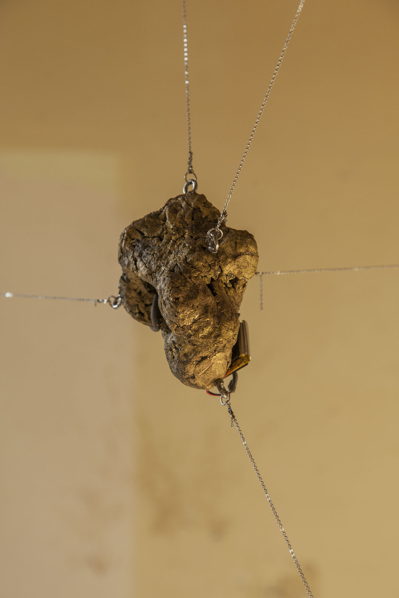 "Joan of Arc I" Brass, steel, bluetooth speaker Soundtrack: selected jazz tracks