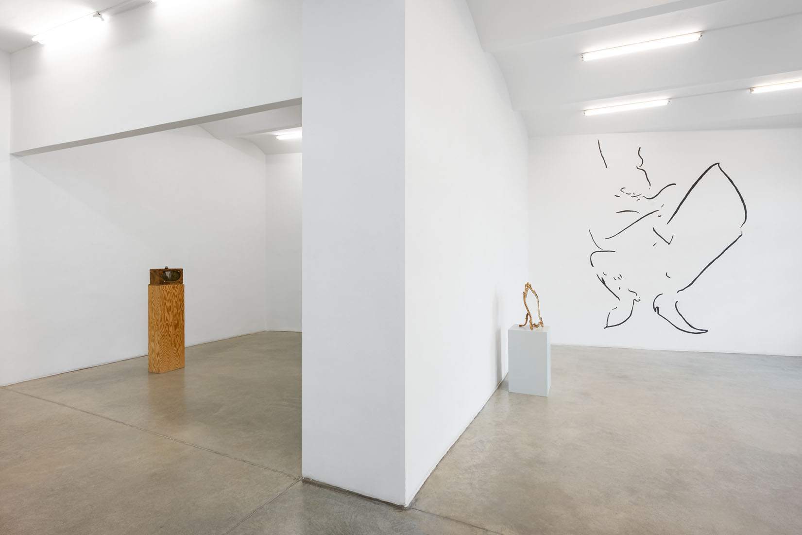 Exhibition view DIE EINSAMKEIT DES SATYRS, curated by Andrea Bellini, Christine König Galerie, Vienna 2021
