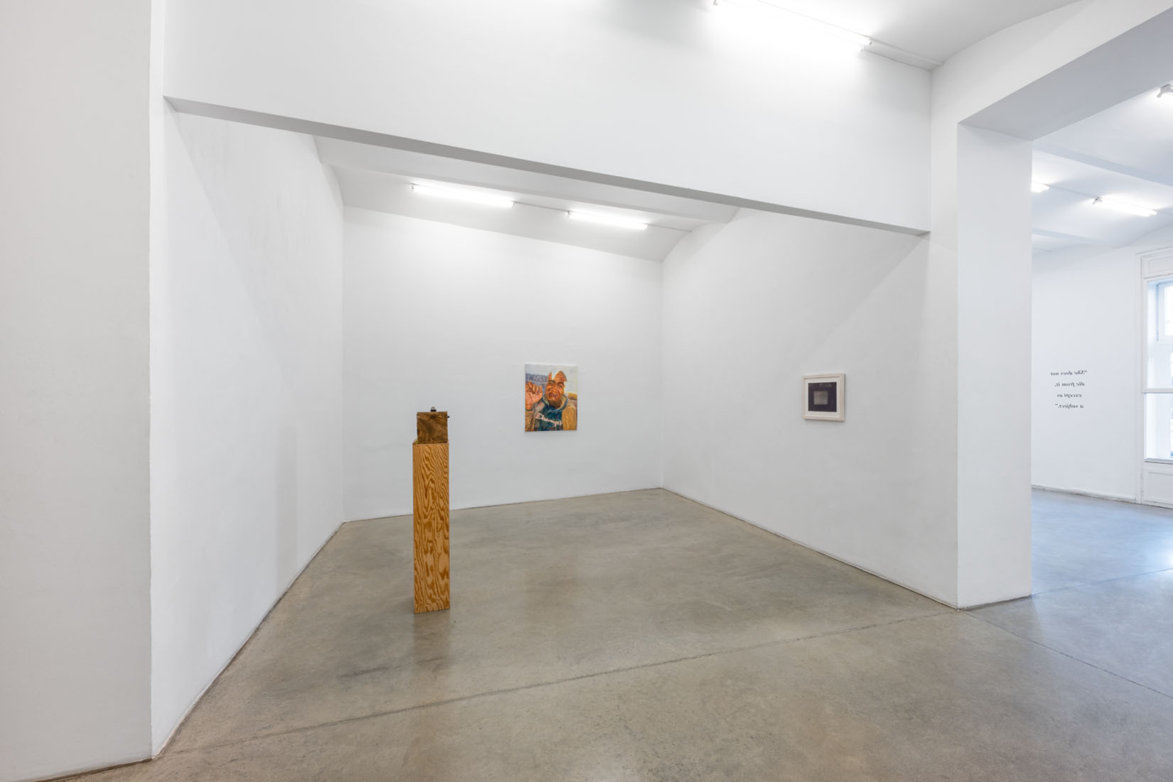 Exhibition view DIE EINSAMKEIT DES SATYRS, curated by Andrea Bellini, Christine König Galerie, Vienna 2021