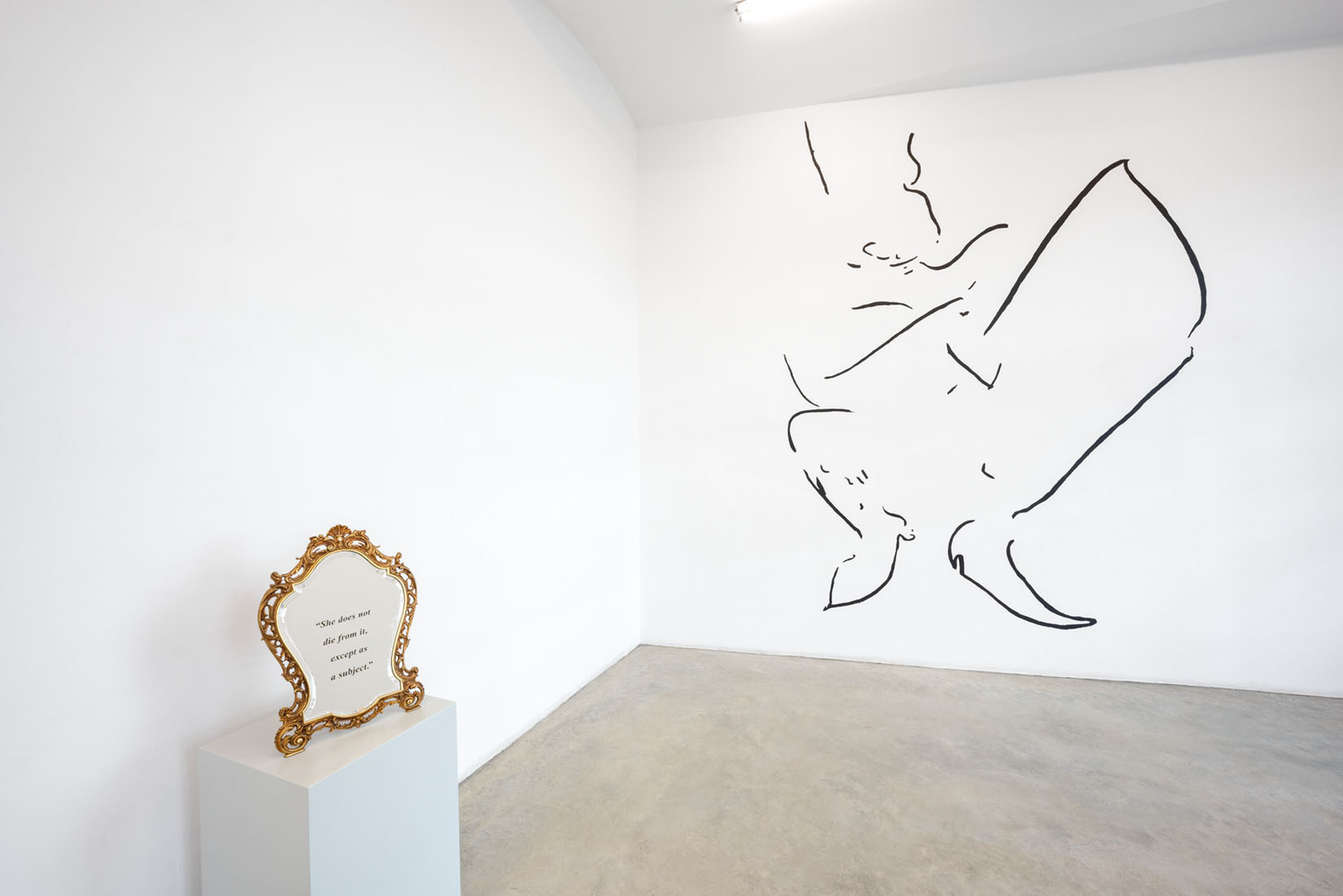 Exhibition view DIE EINSAMKEIT DES SATYRS, curated by Andrea Bellini, Christine König Galerie, Vienna 2021