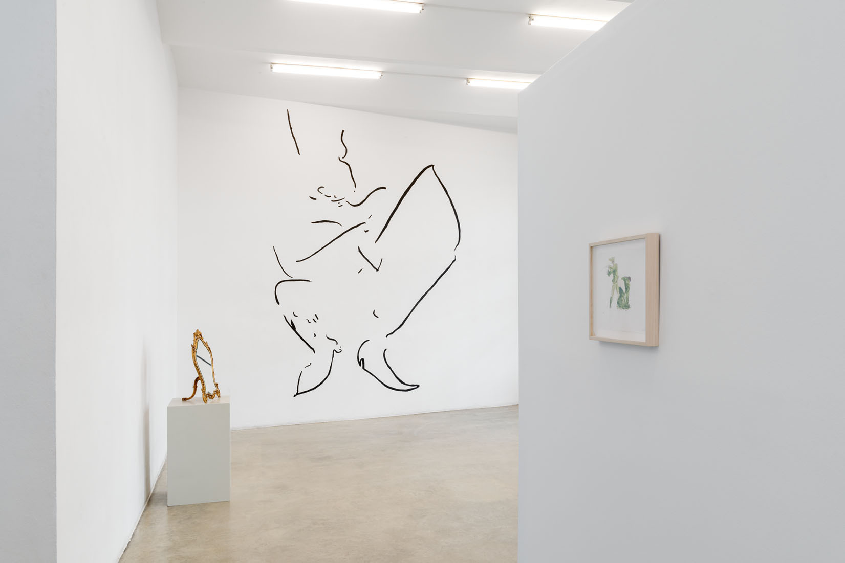 Exhibition view DIE EINSAMKEIT DES SATYRS, curated by Andrea Bellini, Christine König Galerie, Vienna 2021