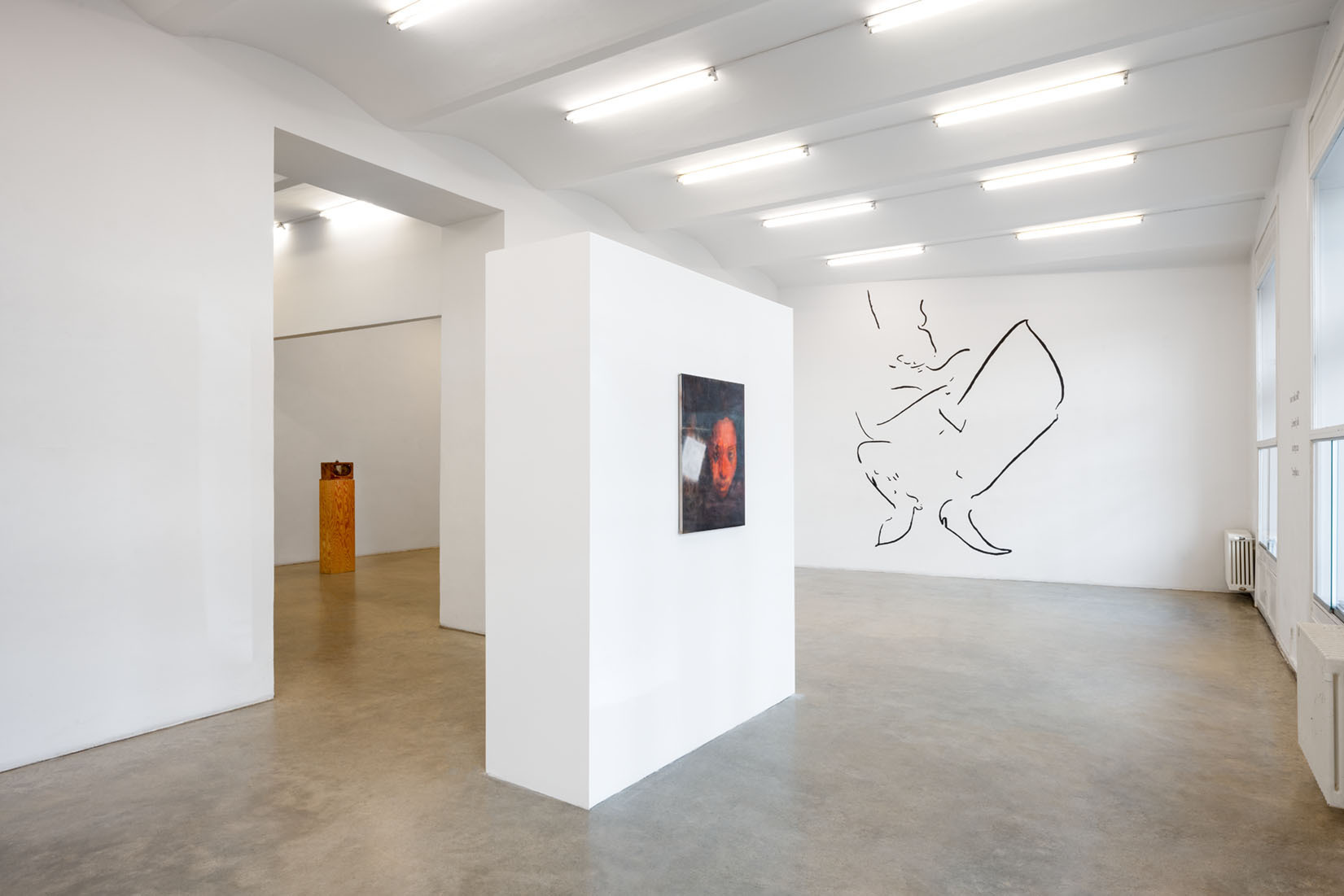 Exhibition view DIE EINSAMKEIT DES SATYRS, curated by Andrea Bellini, Christine König Galerie, Vienna 2021