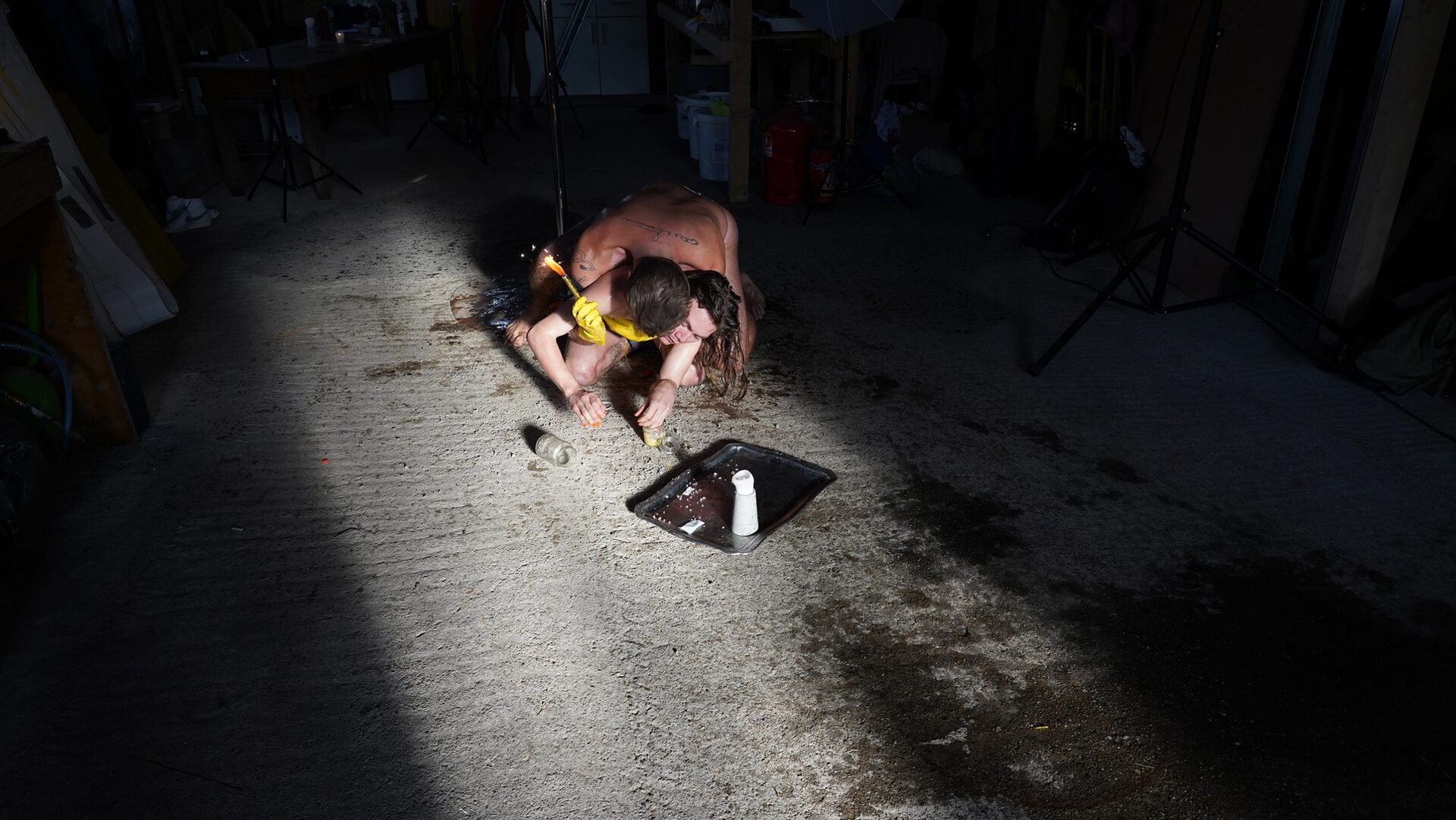 Daniel Rajcsanyi u. Valentino Skarwan, Die drei Schwestern 1, 2021, Performance