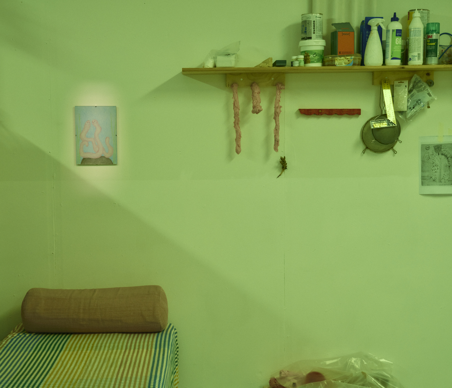 Kaksistaan by Sakari Tervo: Colored pencil on A4 paper, Clip picture frame matt anti-reflective glass, 2021