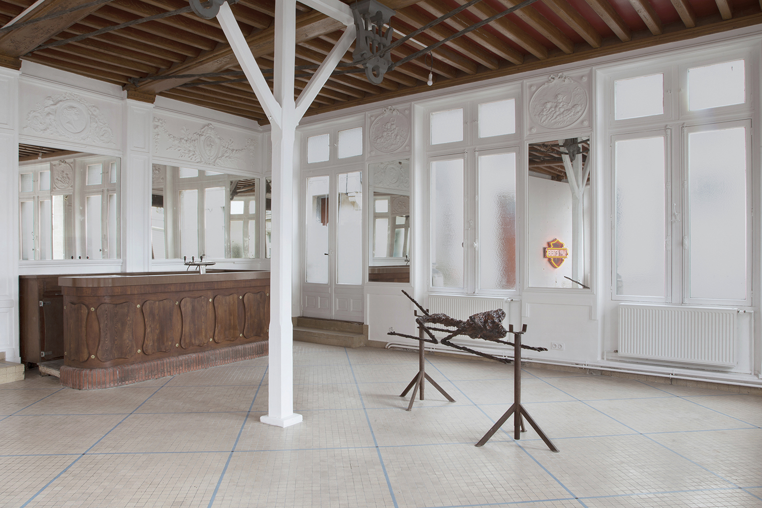 Fabian Boschung, Grilled Giacometti Gremlins, 2021, Café des Glaces, Tonnerre
