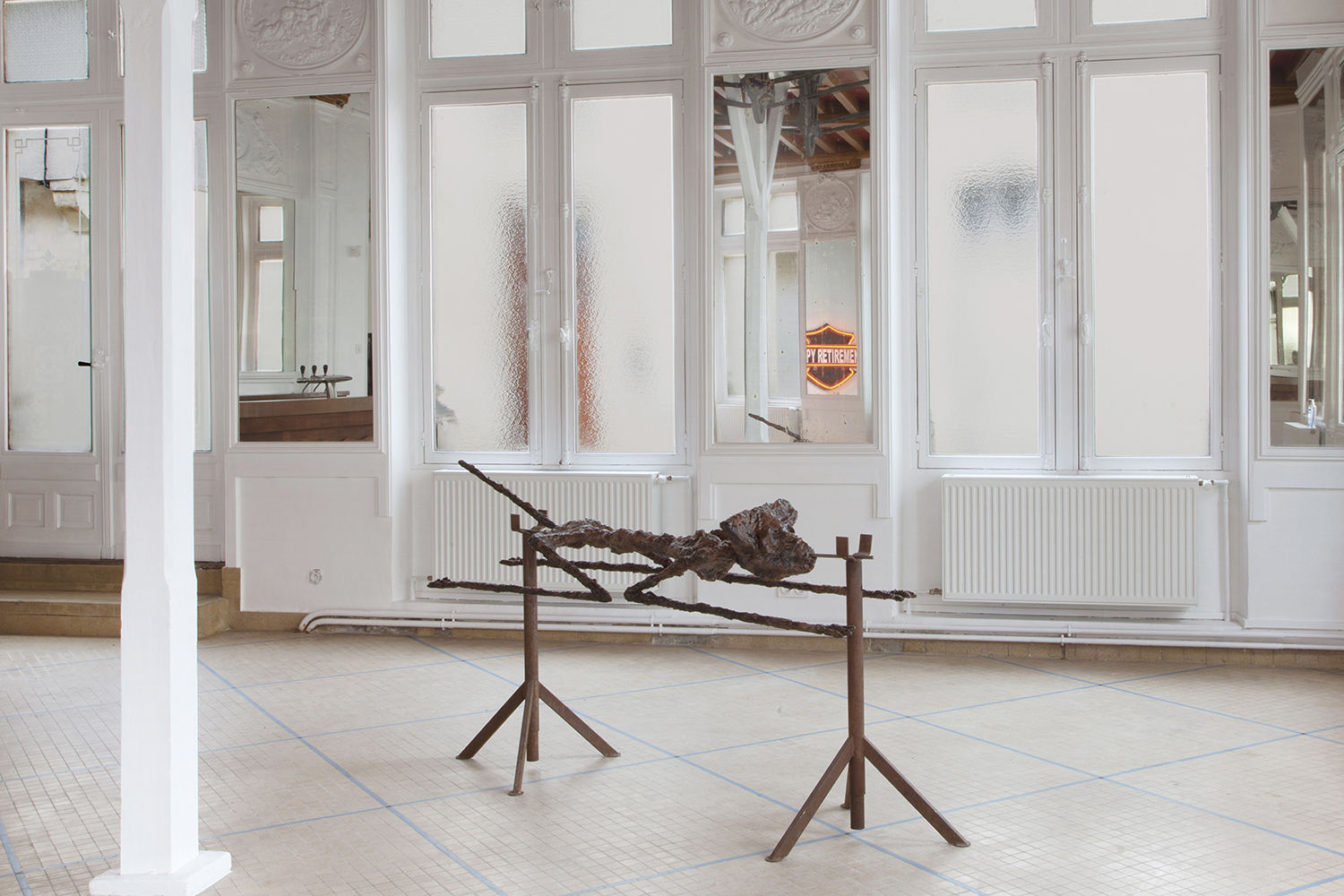 Fabian Boschung, Grilled Giacometti Gremlins, 2021, Café des Glaces, Tonnerre