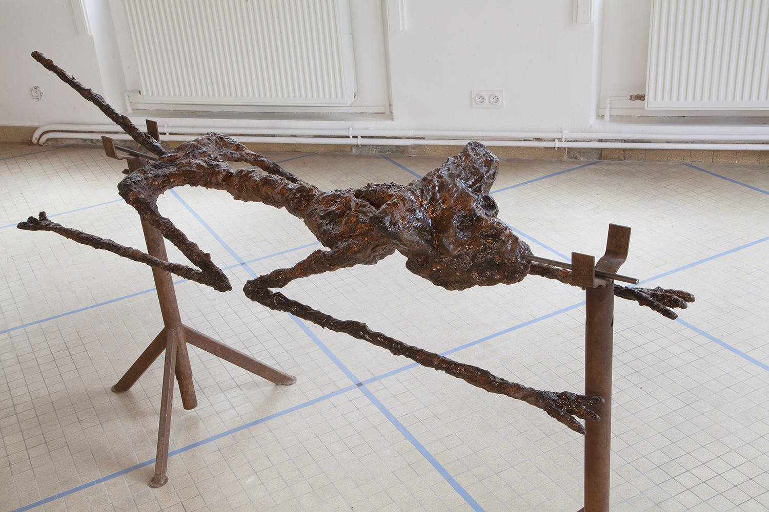 Fabian Boschung, Grilled Giacometti Gremlins, 2021, Café des Glaces, Tonnerre