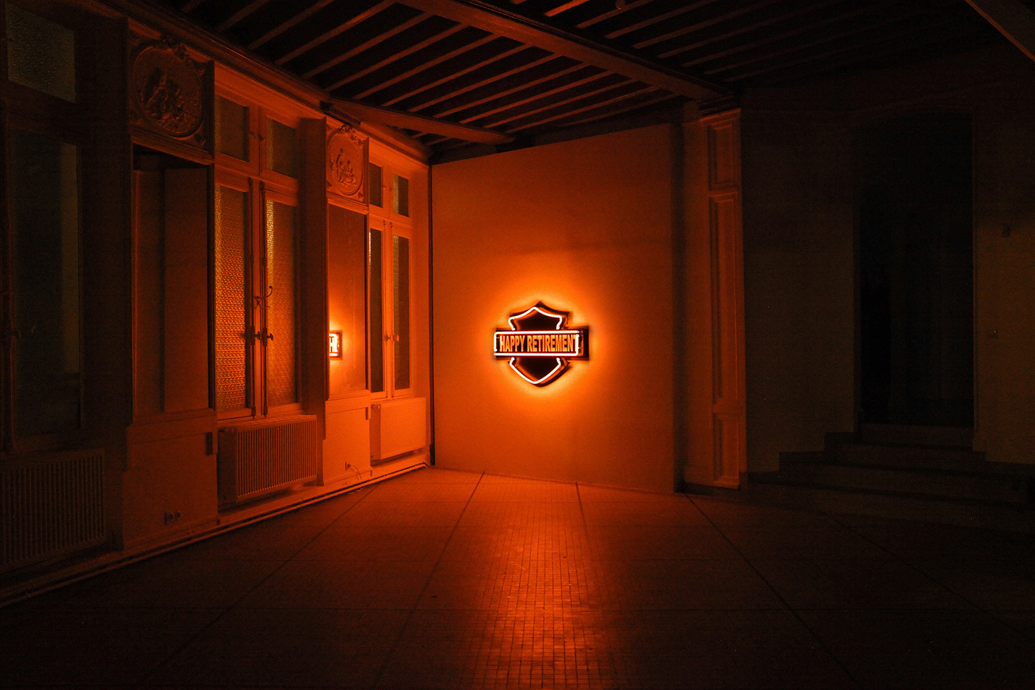 Fabian Boschung, Happy Retirement (by night), 2021, Café des Glaces, Tonnerre