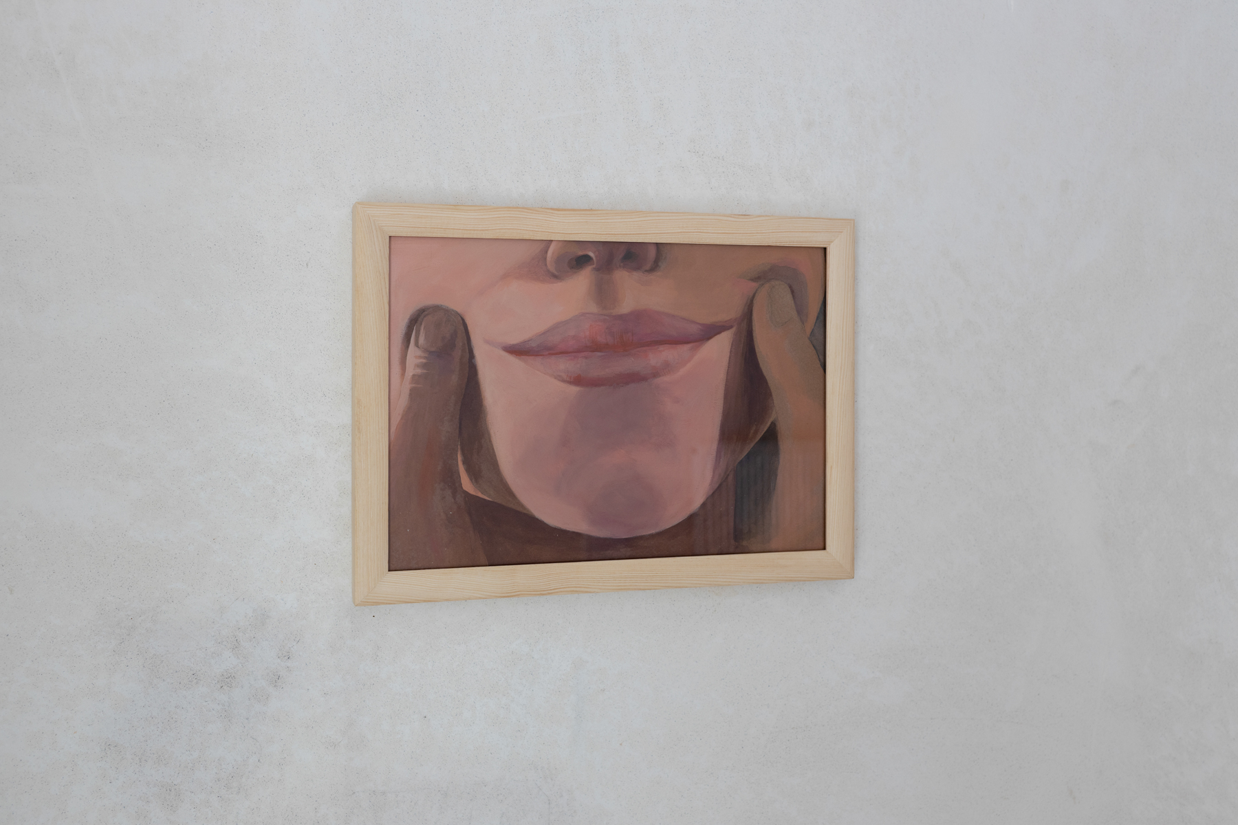 Alicja Pakosz, Smile, 2021, acrylic on paper, 21x29cm