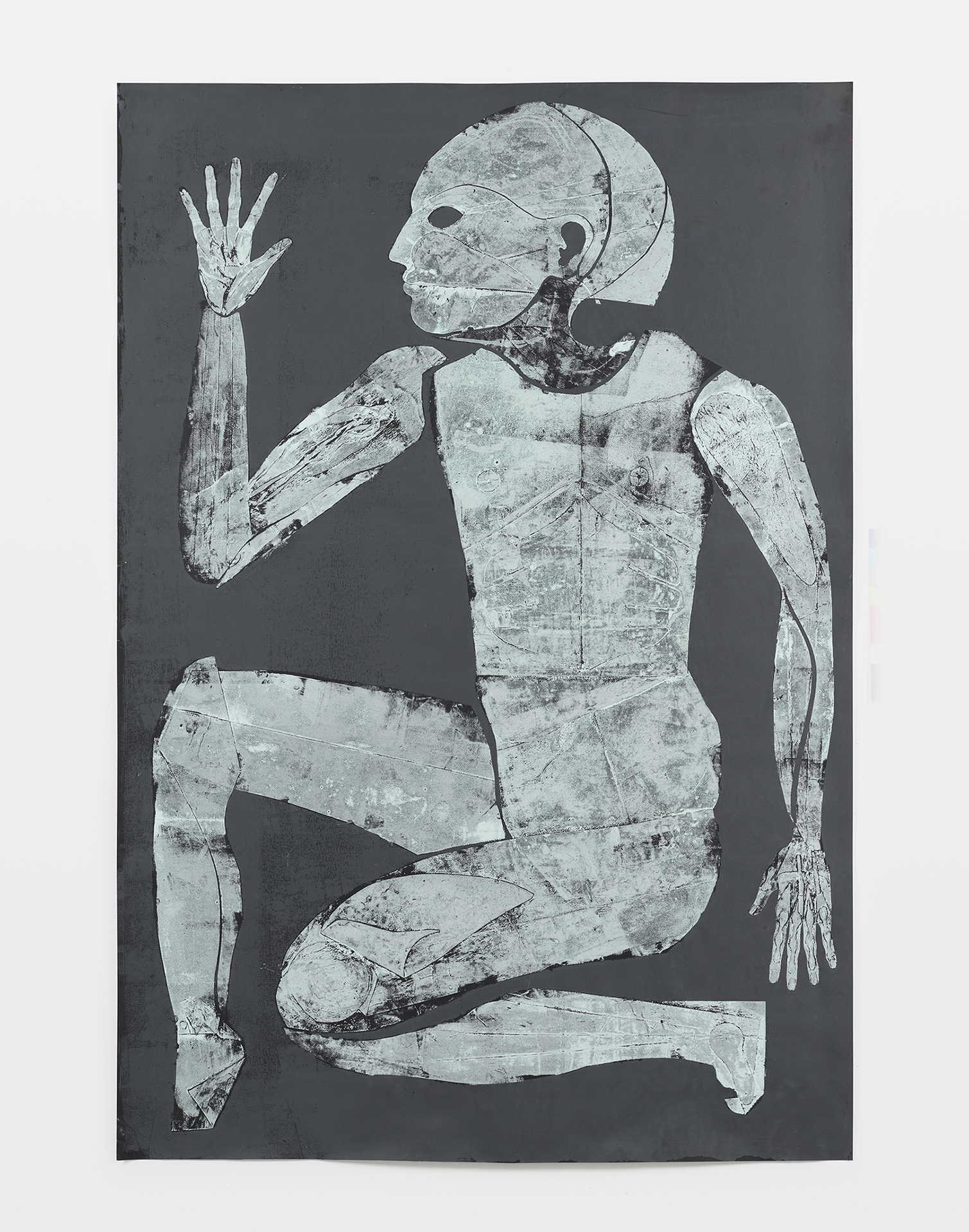Lukas Schmenger, untitled, 2021, ink on paper, 222 x 150 cm