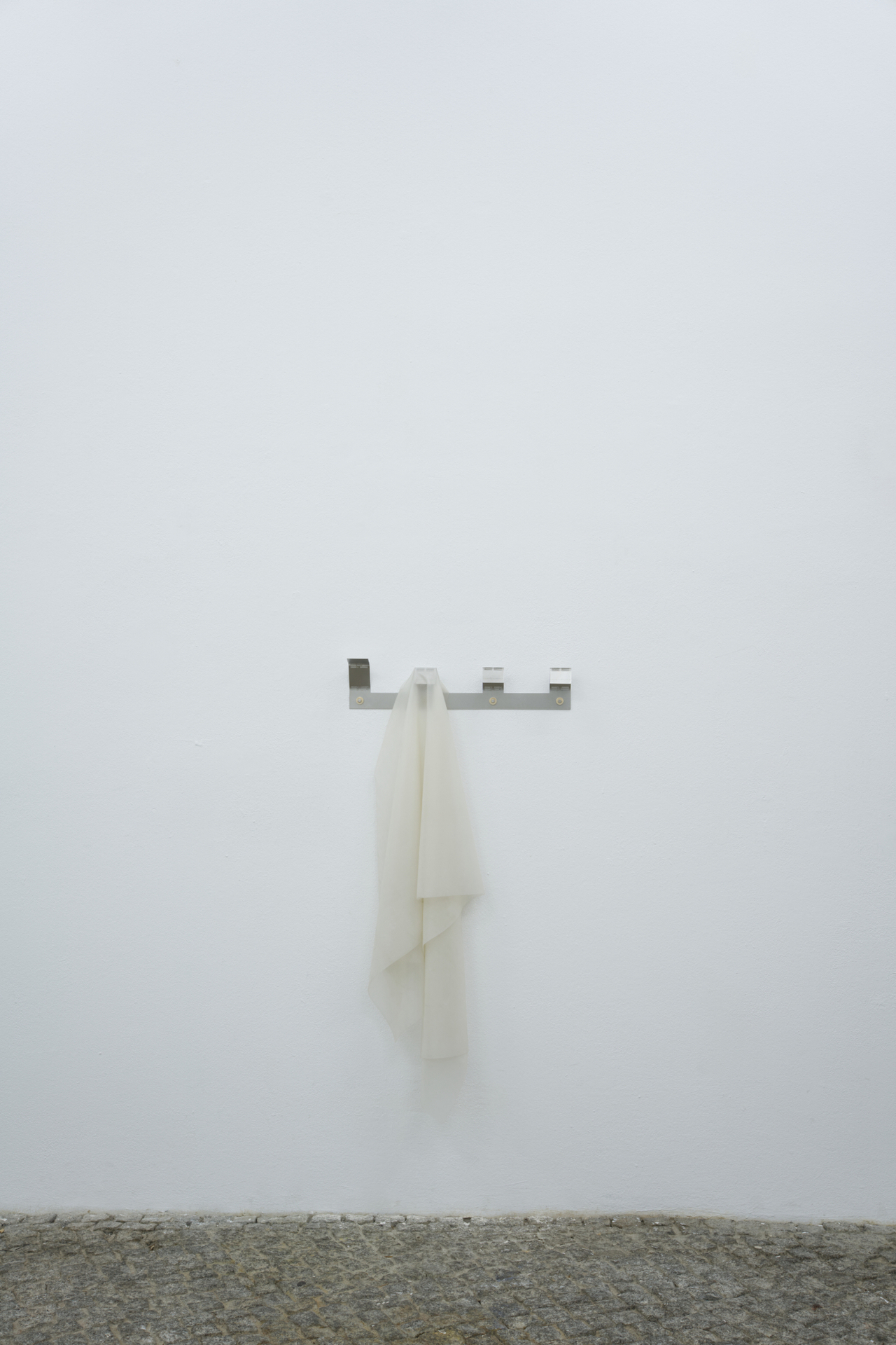 Marina Stanimirovic, COAT HANGER 3-7 YEAR, 2021, 103 x 48.5 x 6 cm, stainless steel, silicone rubber
