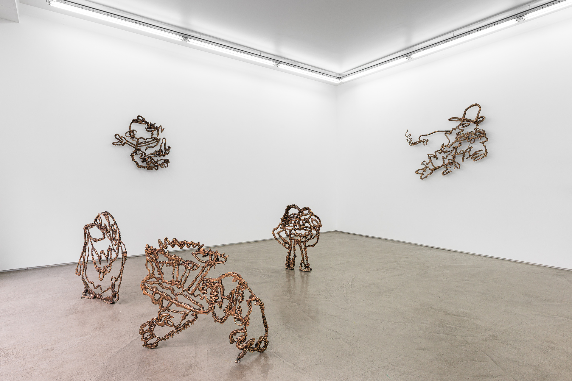 Exhibition view "Nobody Move" by Simone Zaccagnini at Galerie Derouillon, Paris, September 2021