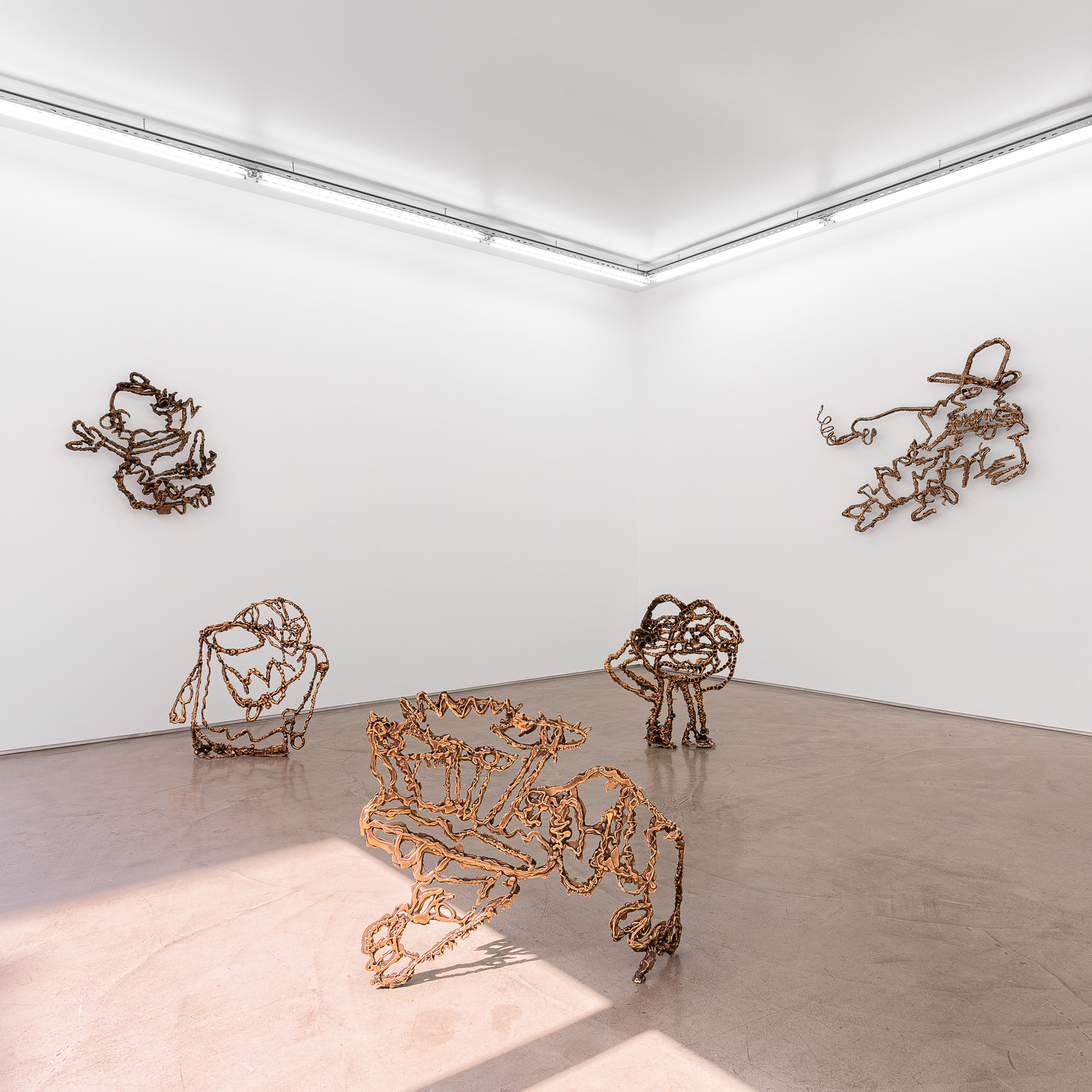 Exhibition view "Nobody Move" by Simone Zaccagnini at Galerie Derouillon, Paris, September 2021