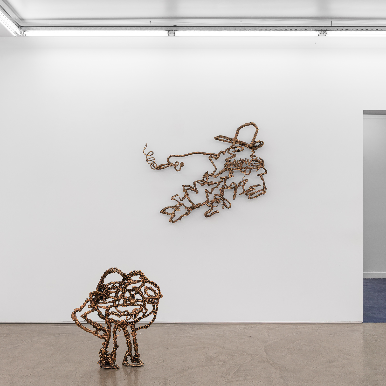 Exhibition view "Nobody Move" by Simone Zaccagnini at Galerie Derouillon, Paris, September 2021