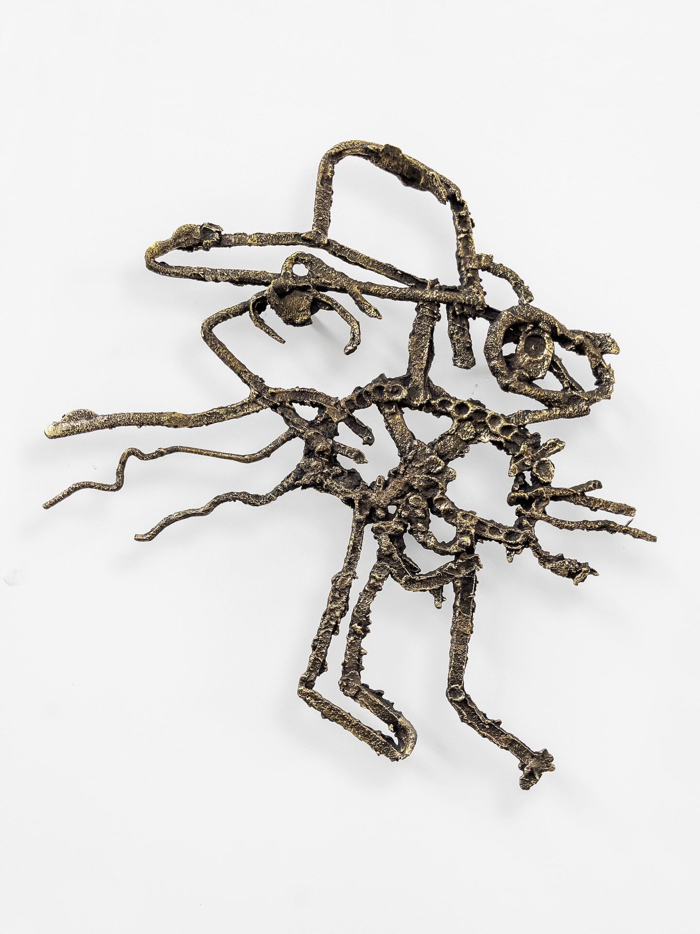 Simone Zaccagnini, The Way You Move, 2021, Bronze, 75 x 70 x 15 cm