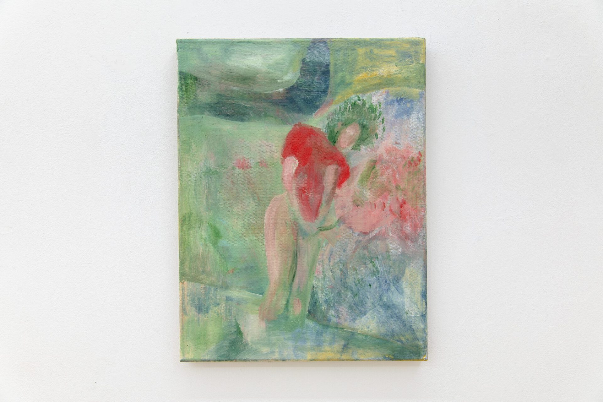 Satoshi Nakase, "Kataklysmus / Kenka", 2021, Oil on linen, 43cm x 33cm