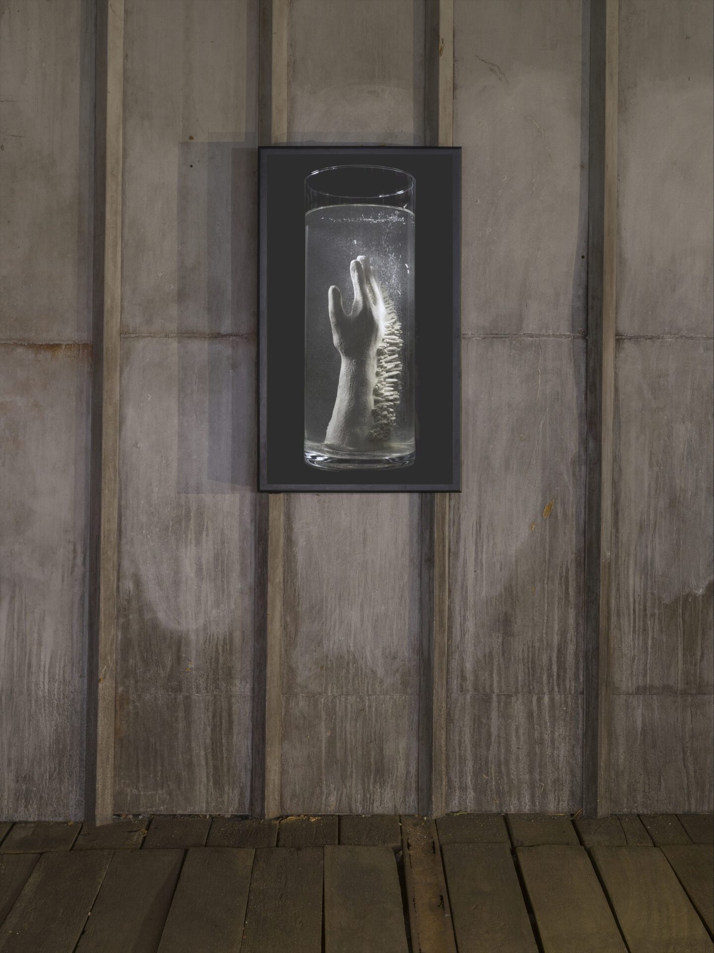 Keegan Luttrell, Gauntlet (installation view), 2021, dims variable, video installation.