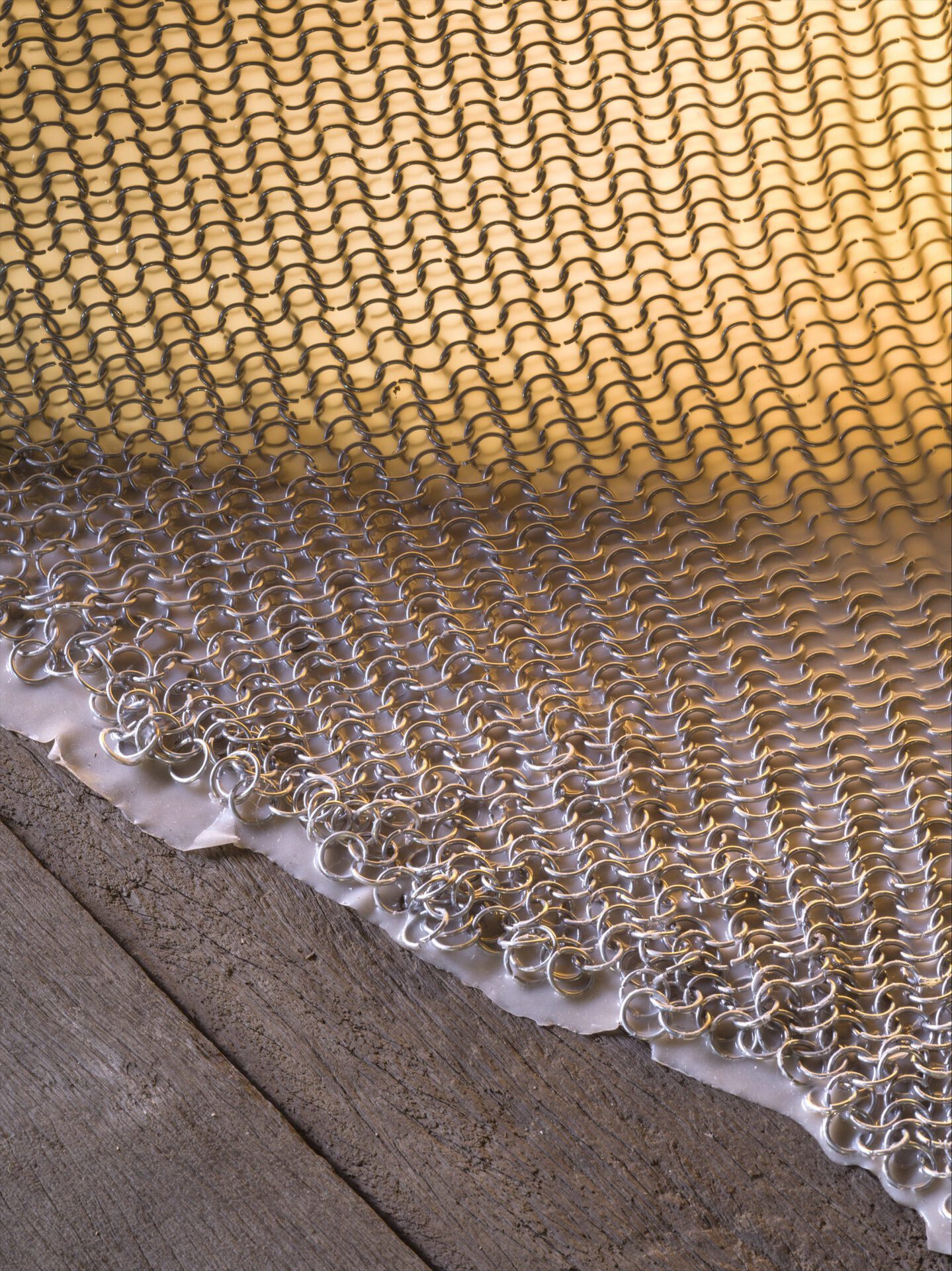 Keegan Luttrell, Surrender (detail), 2021, dims variable, aluminum, stainless steel, silicone.