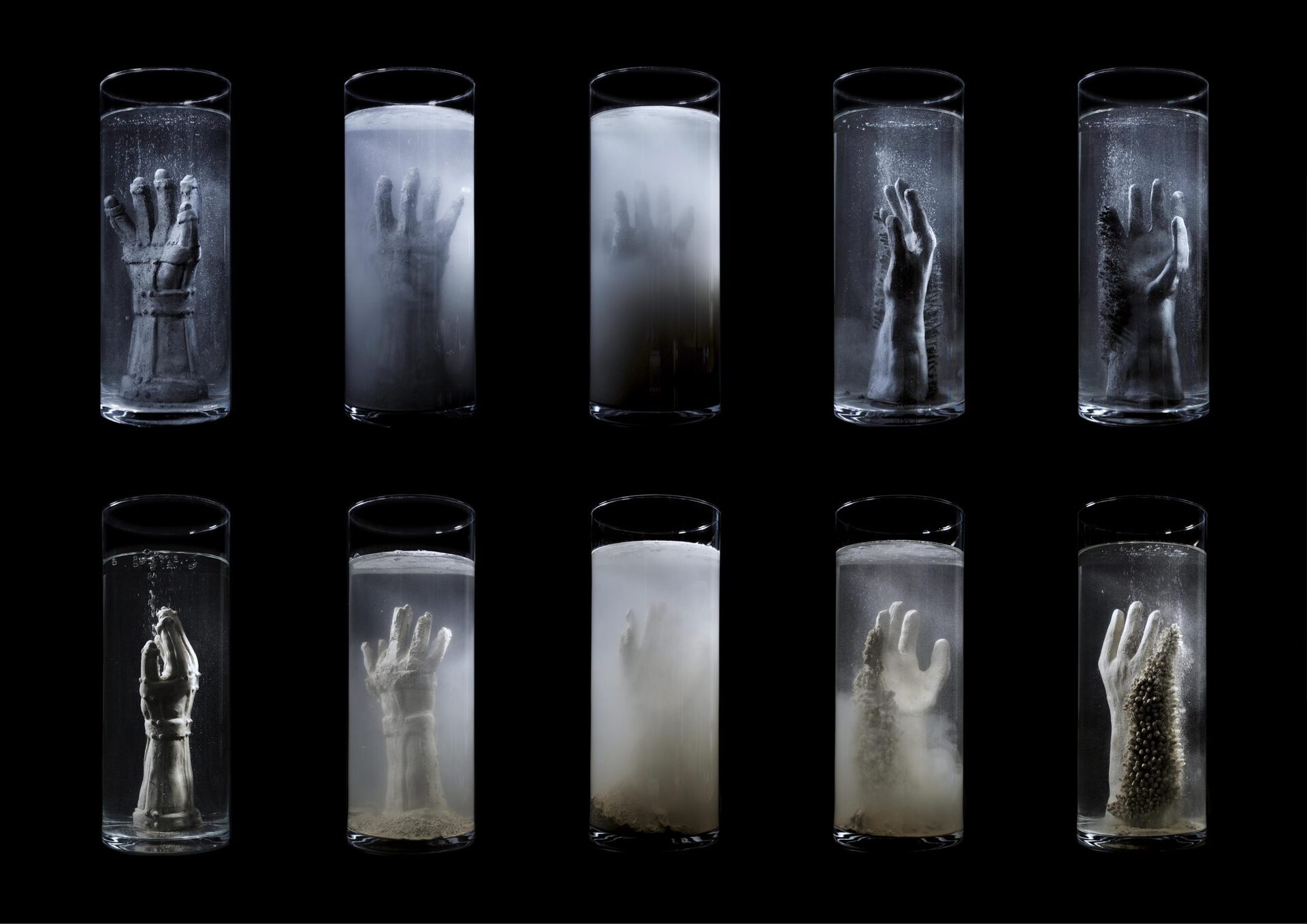 Keegan Luttrell, Gauntlet (installation view), 2021, dims variable, video stills.