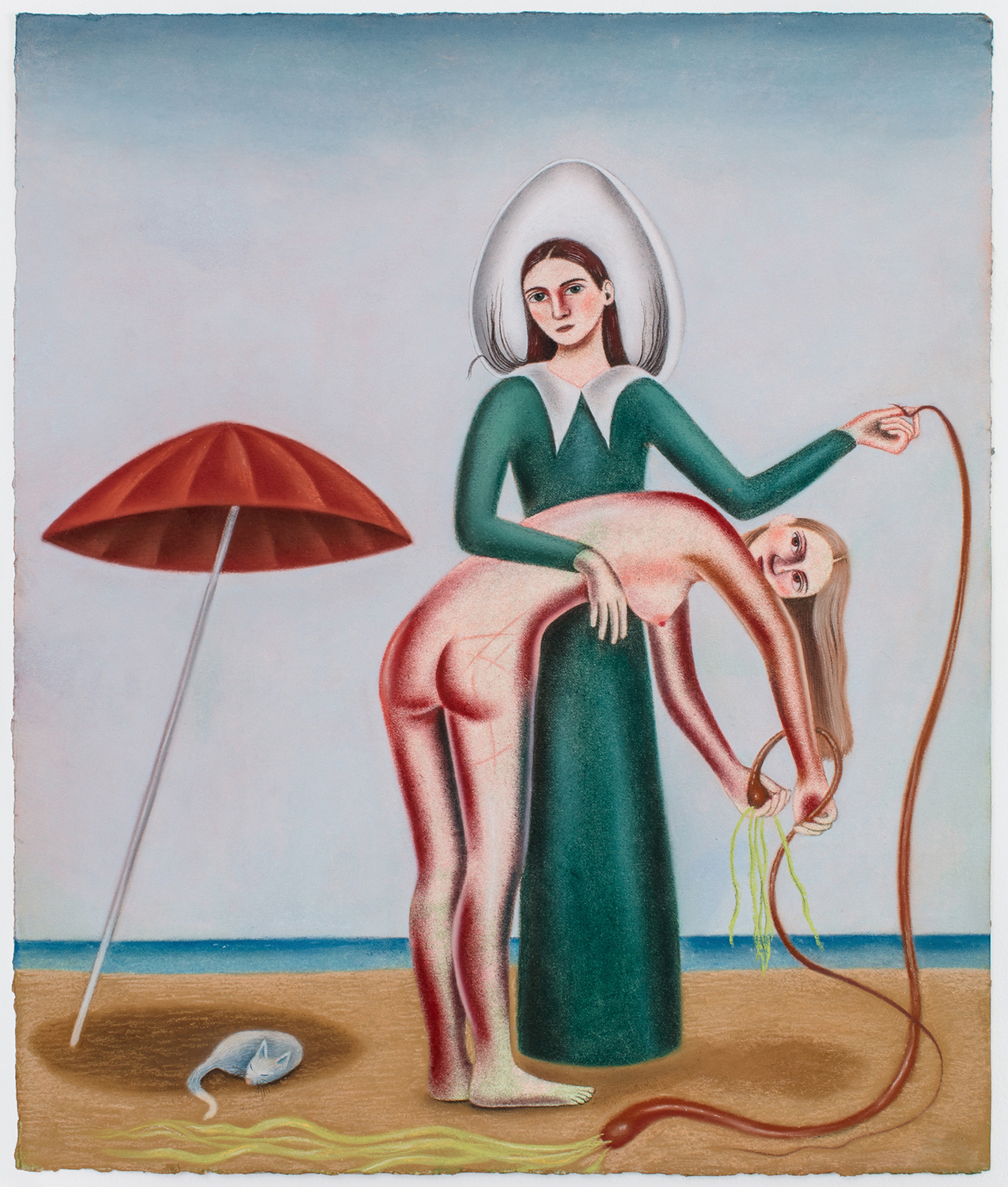 Sara Anstis, Thirsty, 2021, soft pastel on paper, 17 x 14.5 in.