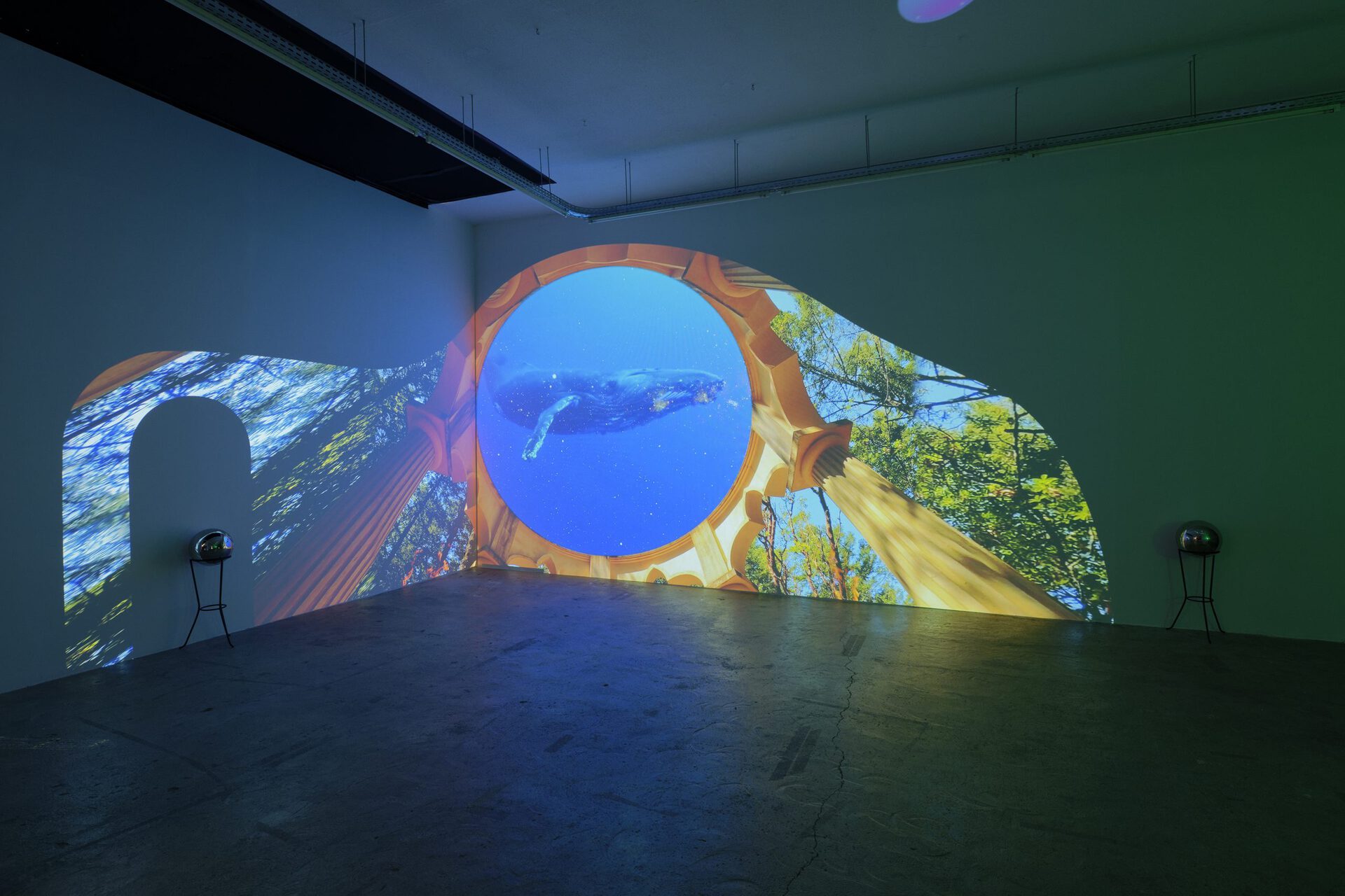 Shana Moulton, The Invisible Seventh is the Mystic Column, 2022, synchronized projections, 7’34