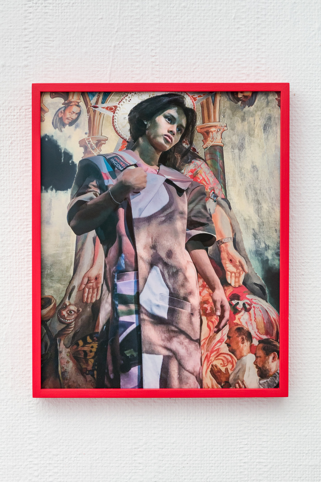 06. Daniel Moldoveanu, Tenwi, 2019, mixed media, print, glass, woodframe, 34.8 x 25.5 cm