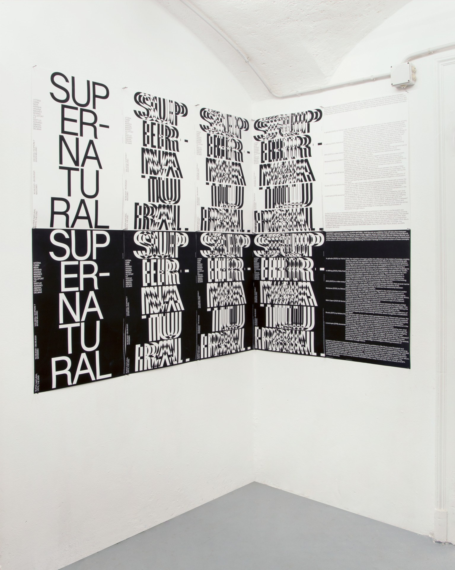SUPER-NATURAL, Until the end, MASSIMO, Milan. Exhibition view.