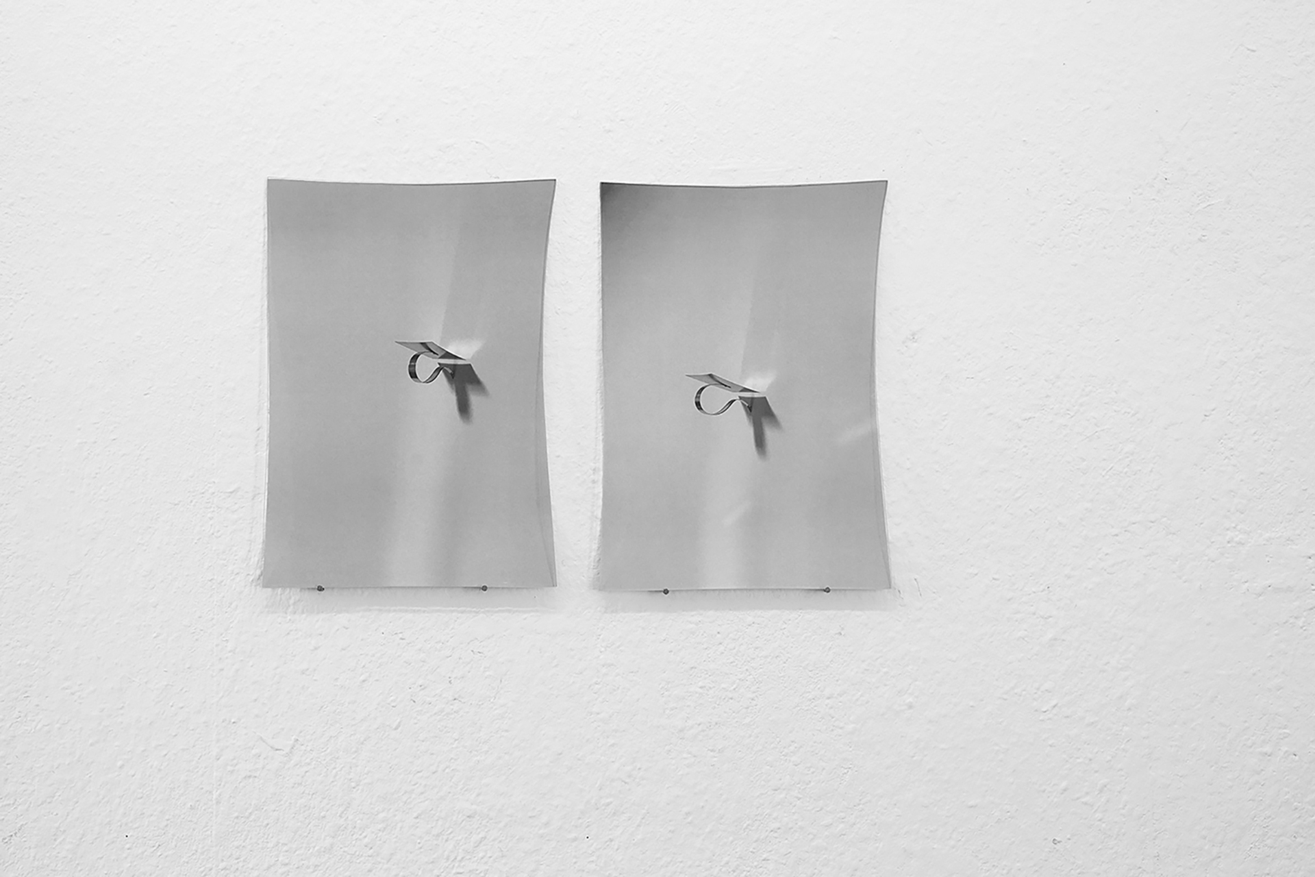 Mika Schwarz, from: Two partners are dancing out on a big floor–and nobody leads, 2021, 2 laser prints, anti-reflective glass, approx. 22.5 x 32 cm