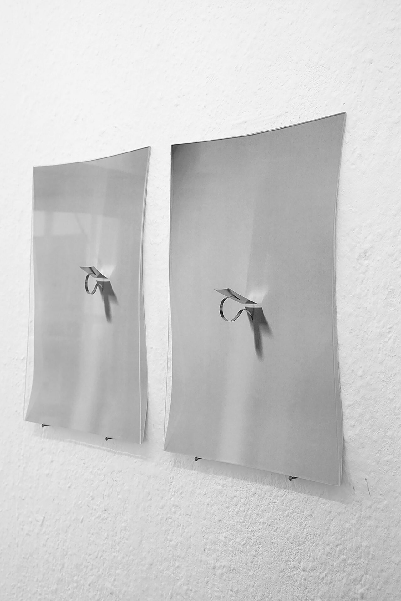 Mika Schwarz, from: Two partners are dancing out on a big floor–and nobody leads, 2021, 2 laser prints, anti-reflective glass, approx. 22.5 x 32 cm