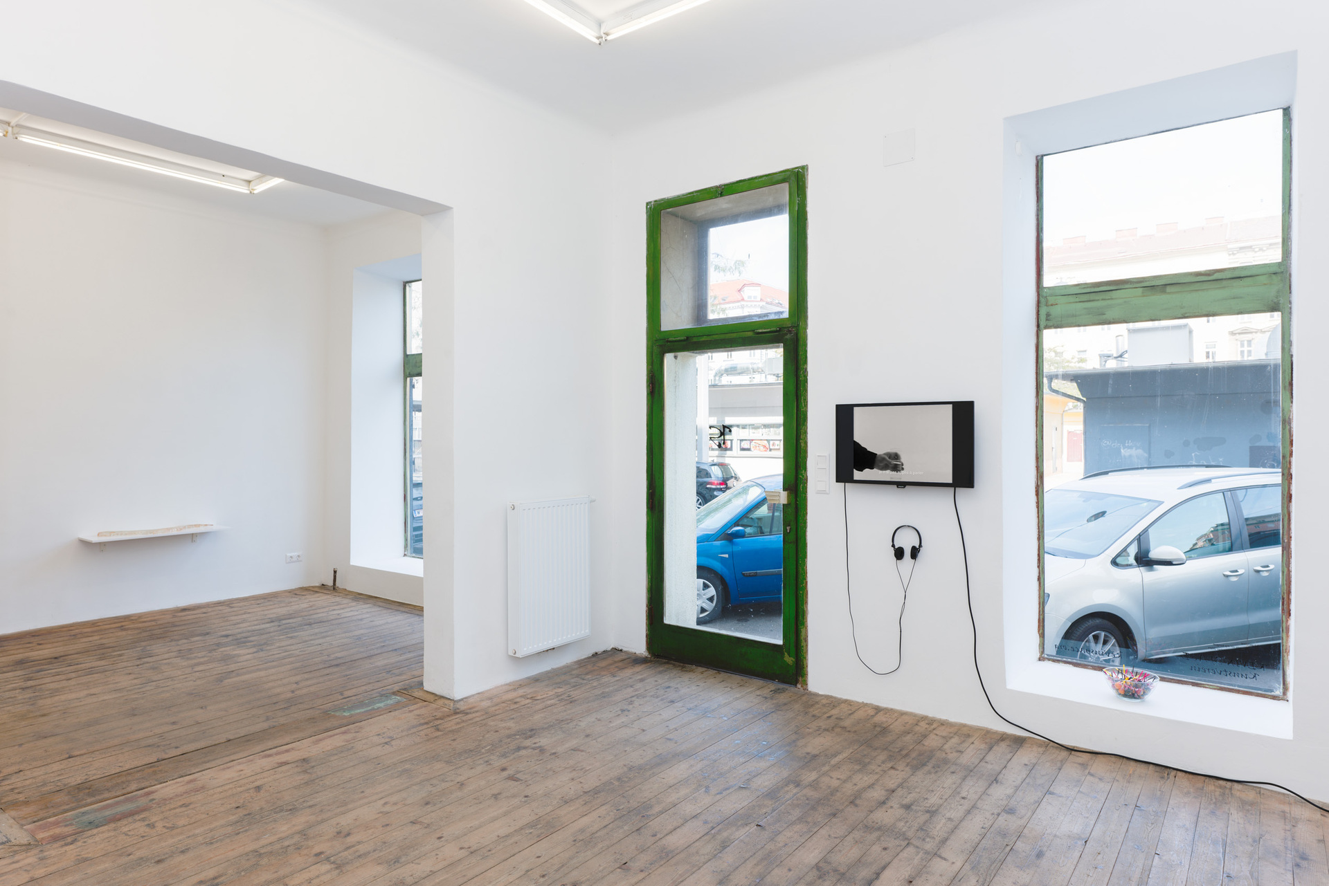 Tarek Lakhrissi, I wear my wounds on my tongue, installation view, Kevin Space 2021. Photo: Maximilian Anelli-Monti