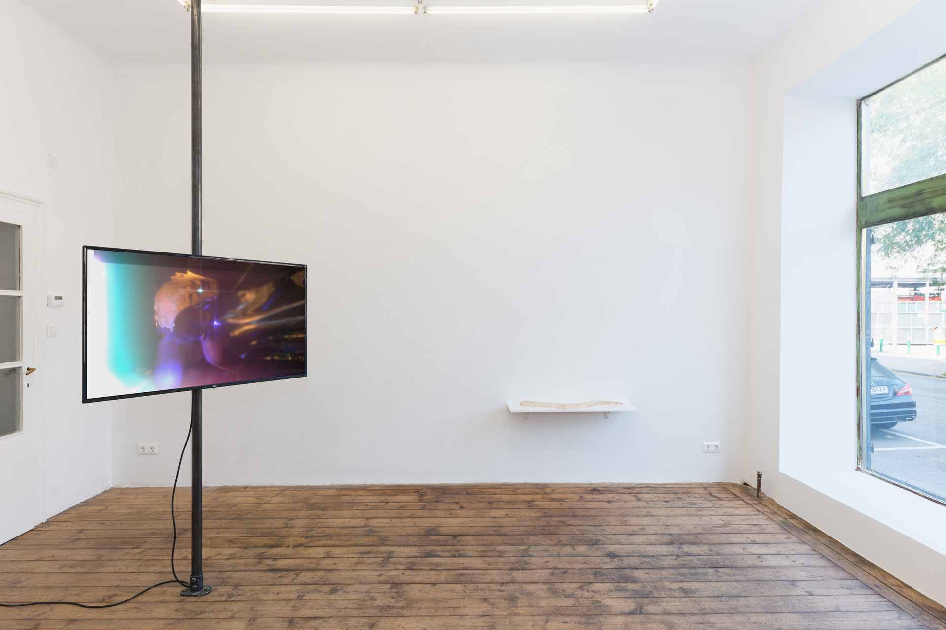 Tarek Lakhrissi, I wear my wounds on my tongue, installation view, Kevin Space 2021. Photo: Maximilian Anelli-Monti