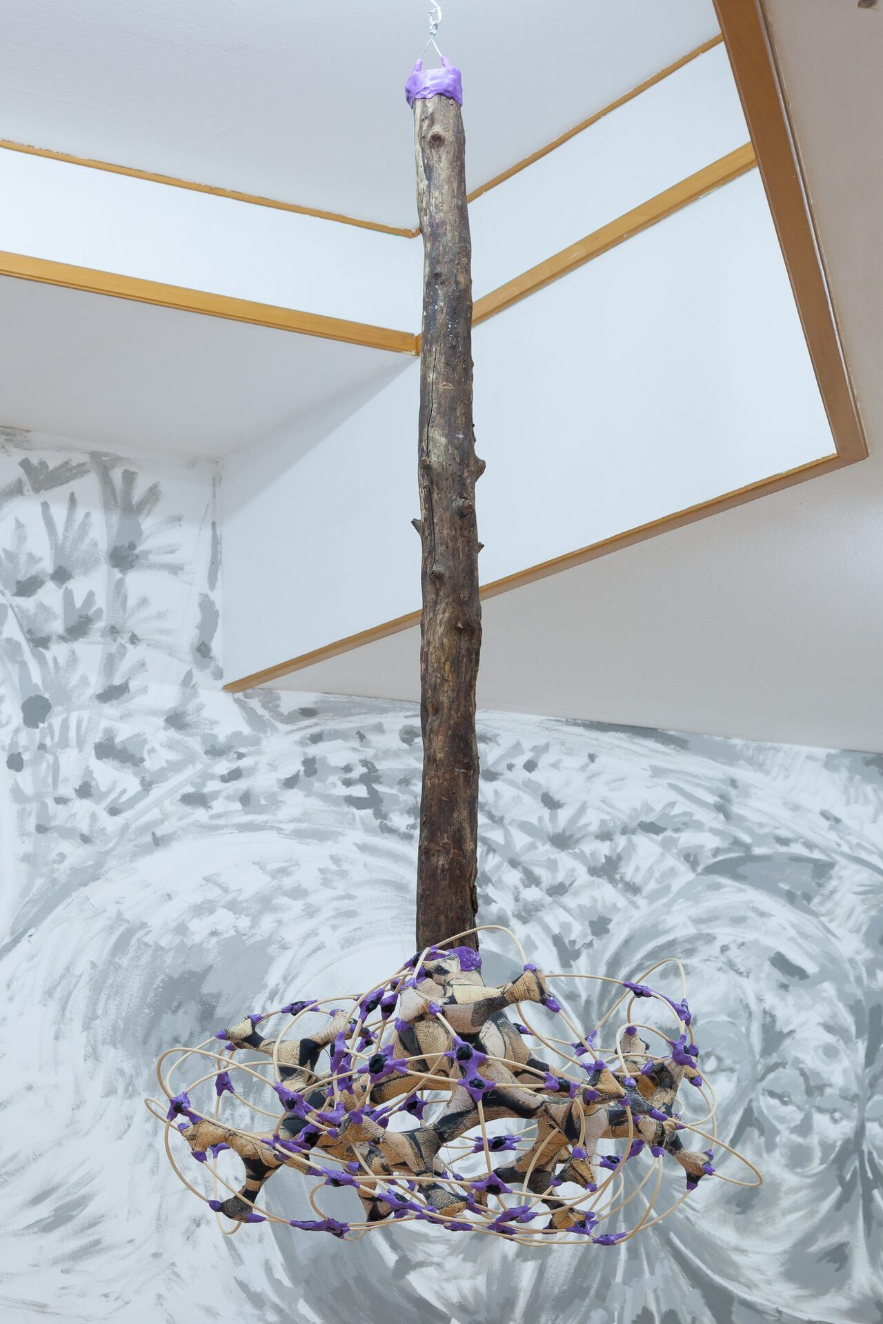 Wooden chandelier, 2021