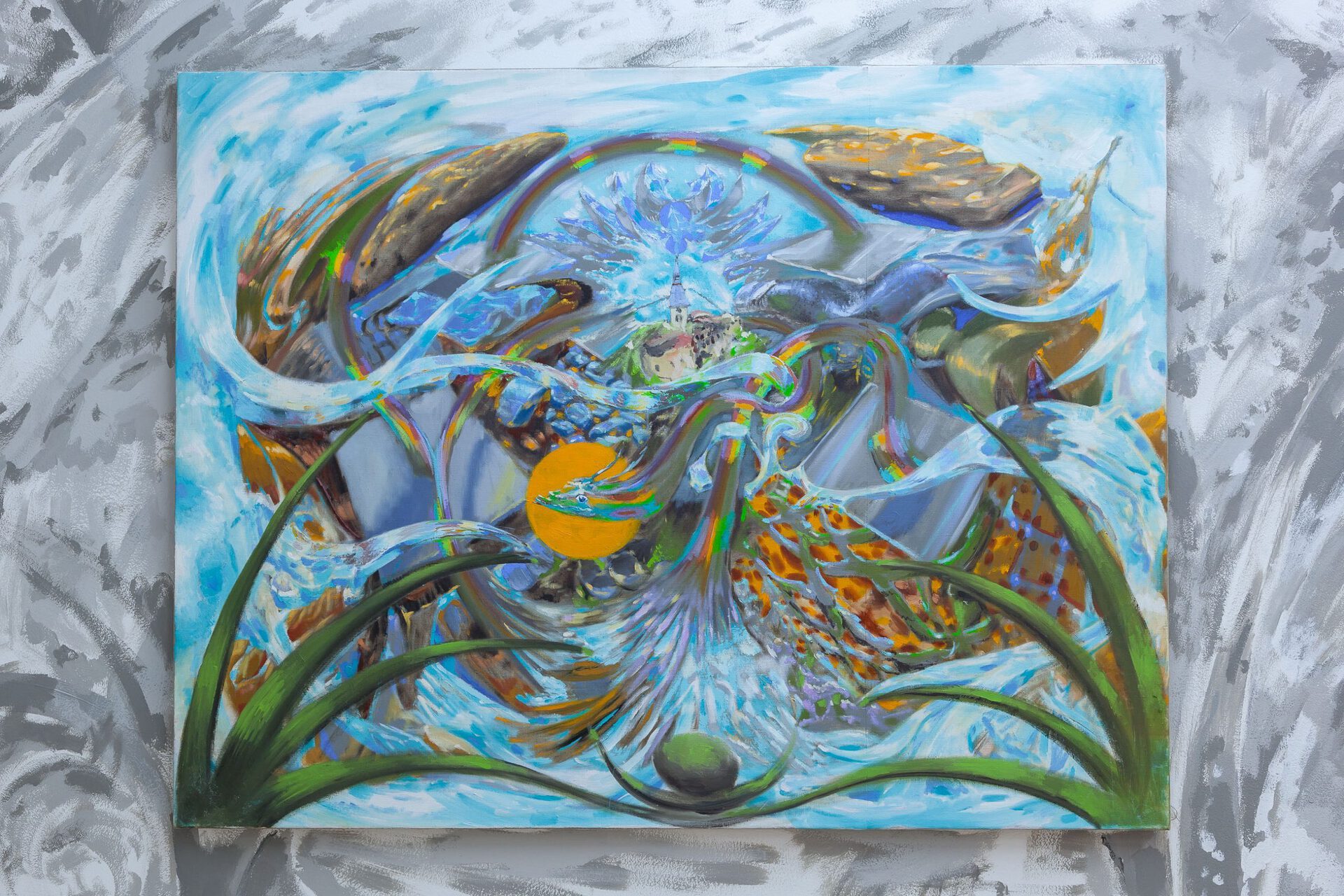 Snake t(a/i)l(e), 92 x 120 cm, oil on canvas, 2020