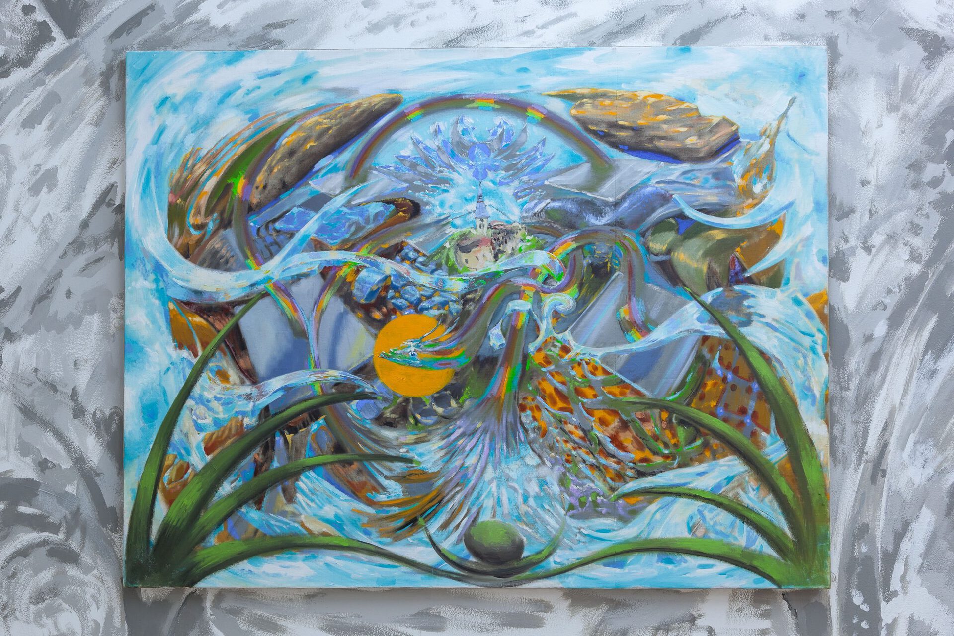 Snake t(a/i)l(e), 92 x 120 cm, oil on canvas, 2020