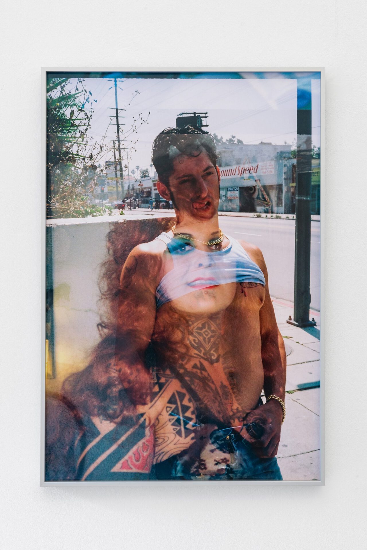 Bruce LaBruce, Hustler, 1995-2021, White Accidental Double Exposure of Tony Ward and Ron Athey, C-Print, 76 x 51cm