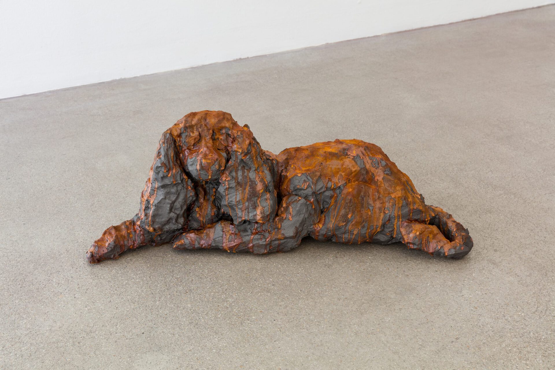 Julia Goodman, Dakota, 2016-2021, foam, fabric filler, rust paint